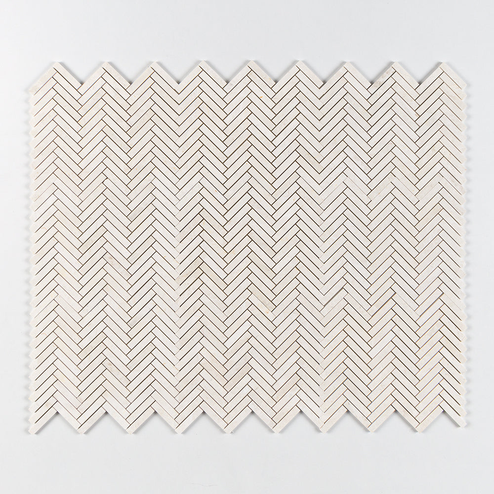 Marble Systems Vanilla Marble Vanilla matte marble tile pattern swatch — available at Surface Group