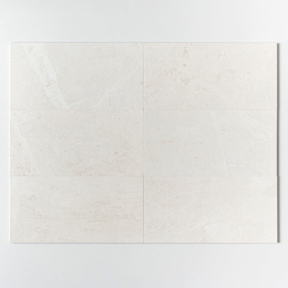 Marble Systems Vanilla Marble Vanilla matte marble tile pattern swatch — available at Surface Group