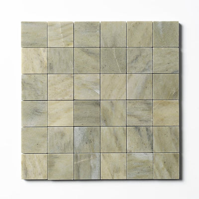 Verde Laguna Honed Mosaics β Marble collection