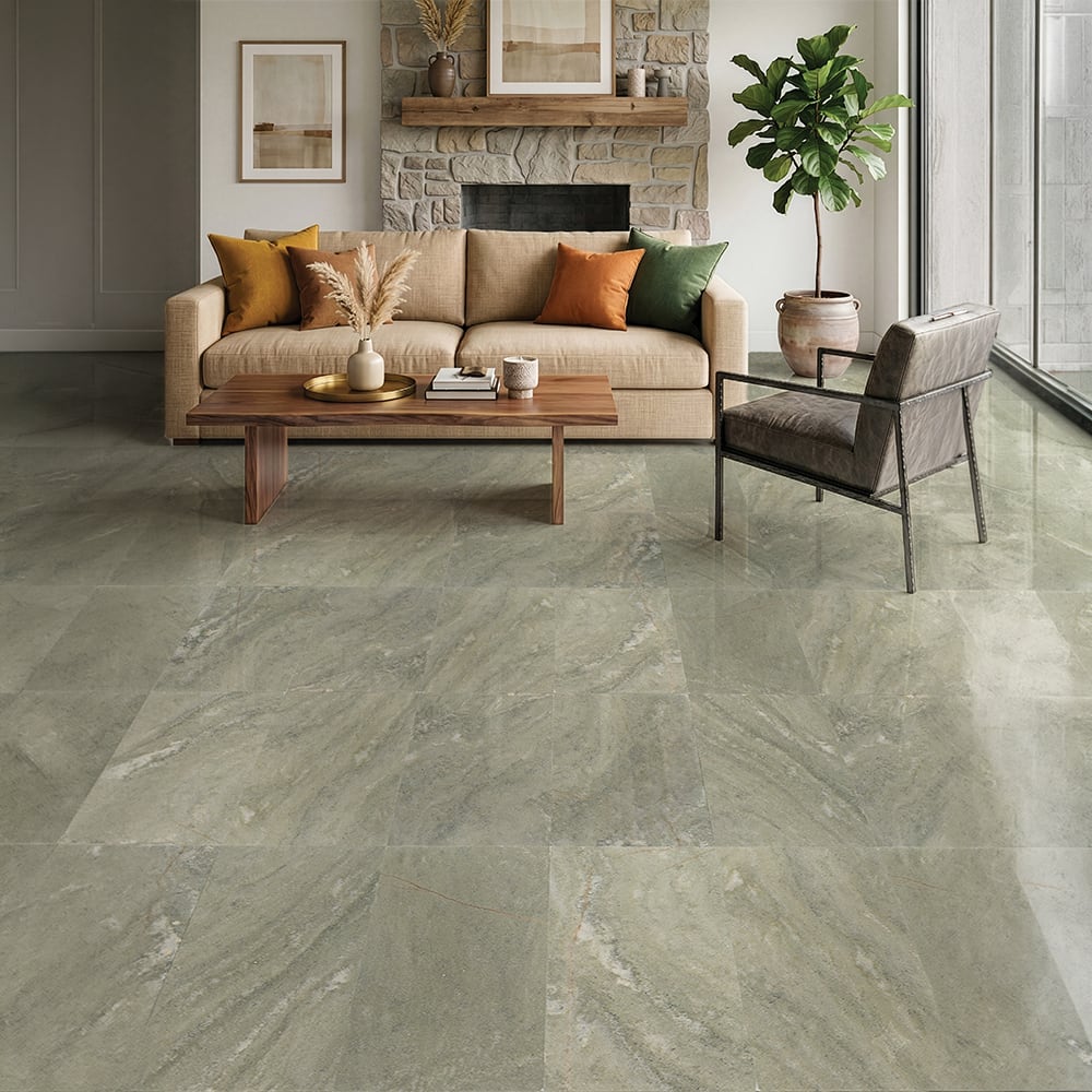 Verde Laguna Honed Marble Tiles 12×24