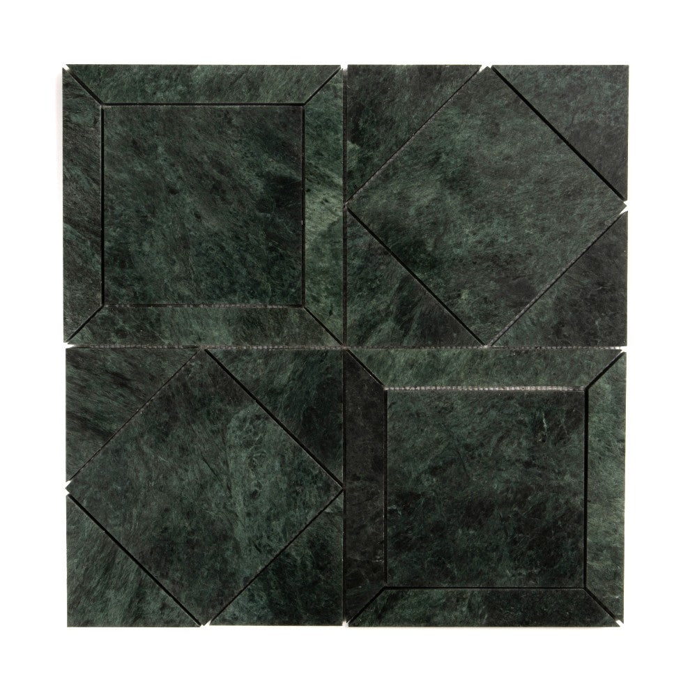 Verde Lucia Honed Palazzoli Essenza Marble Mosaics 12Γ12