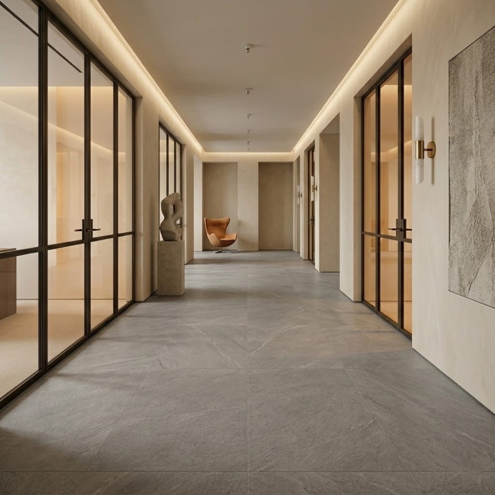 Silver Flow Natural Porcelain Tiles 24Γ48