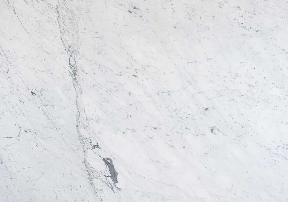 White Carrara C Polished Marble Slab Random