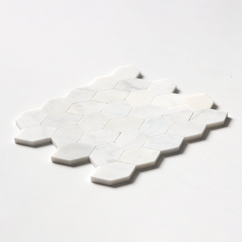 White Pearl Honed Autumn Leaf Marble Mosaics 11 13/16Γ13 9/16 (MS02579)