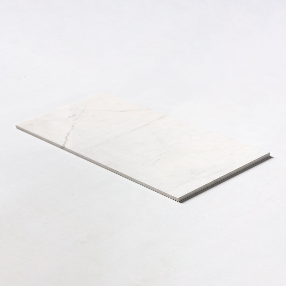 White Pearl Honed Marble Tiles 12×24 (TL19189)