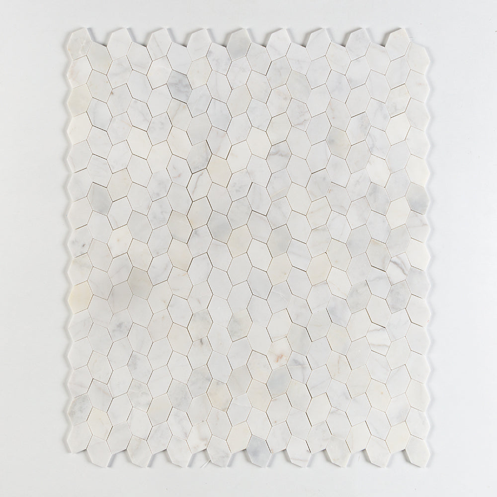 Marble Systems White Pearl Honed White Pearl matte marble tile pattern swatch — available at Surface Group