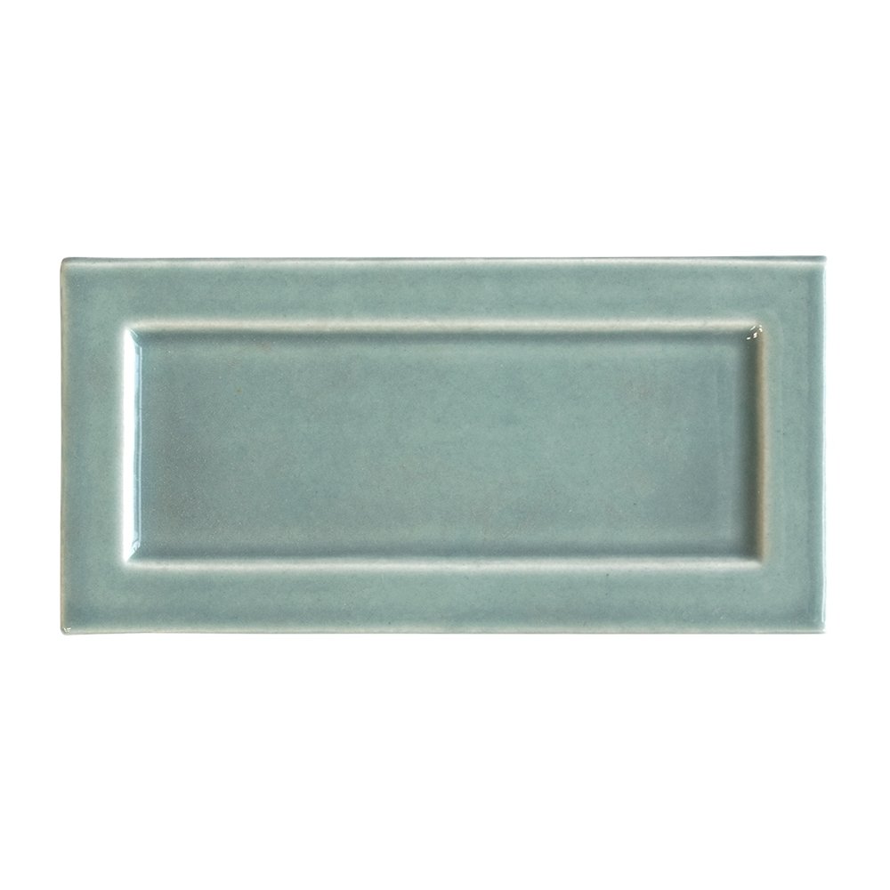 Witty Green Glossy Eren Ceramic Wall Decos 3×6 Image