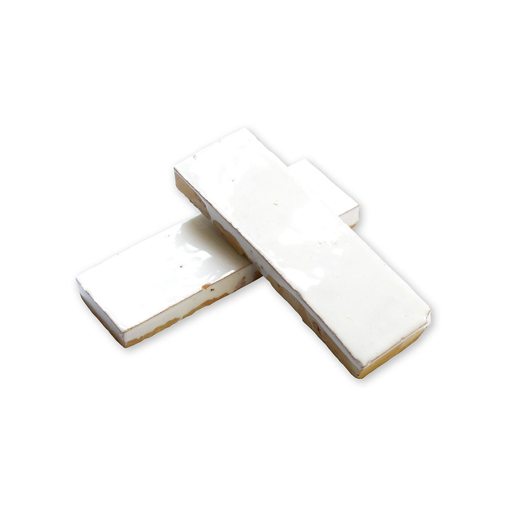 Marble Systems Zellige Handmade Moroccan Tile Blanc Niege glossy zellige tile pattern design — available at Surface Group