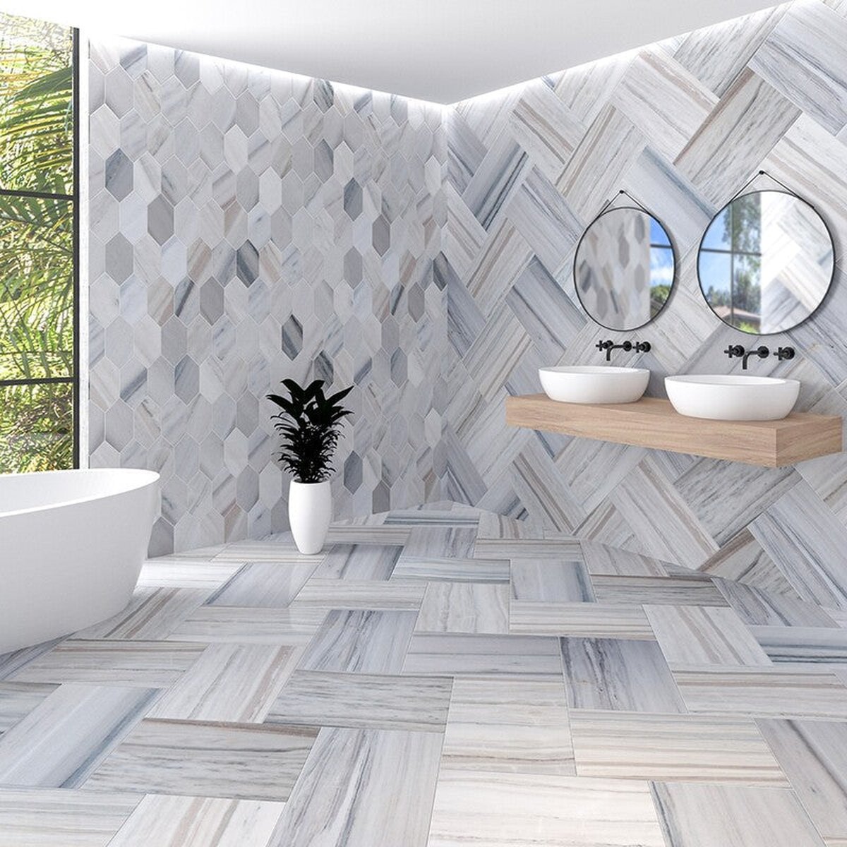 Dimensions Waterjet Marble Deco