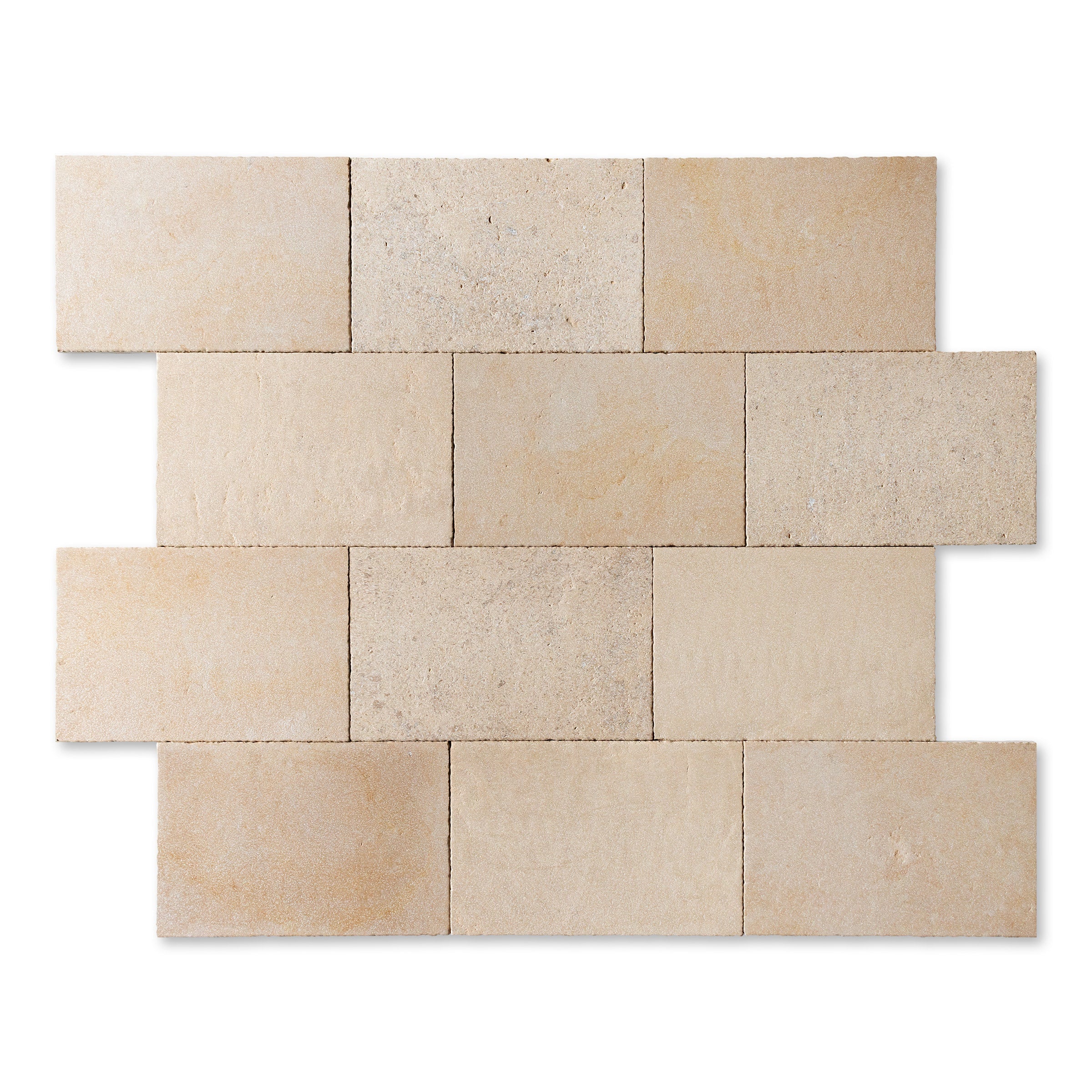MONSANTO BLEND: Limestone Blend Limestone Field Tile (16"x24"x5/8" | distressed)