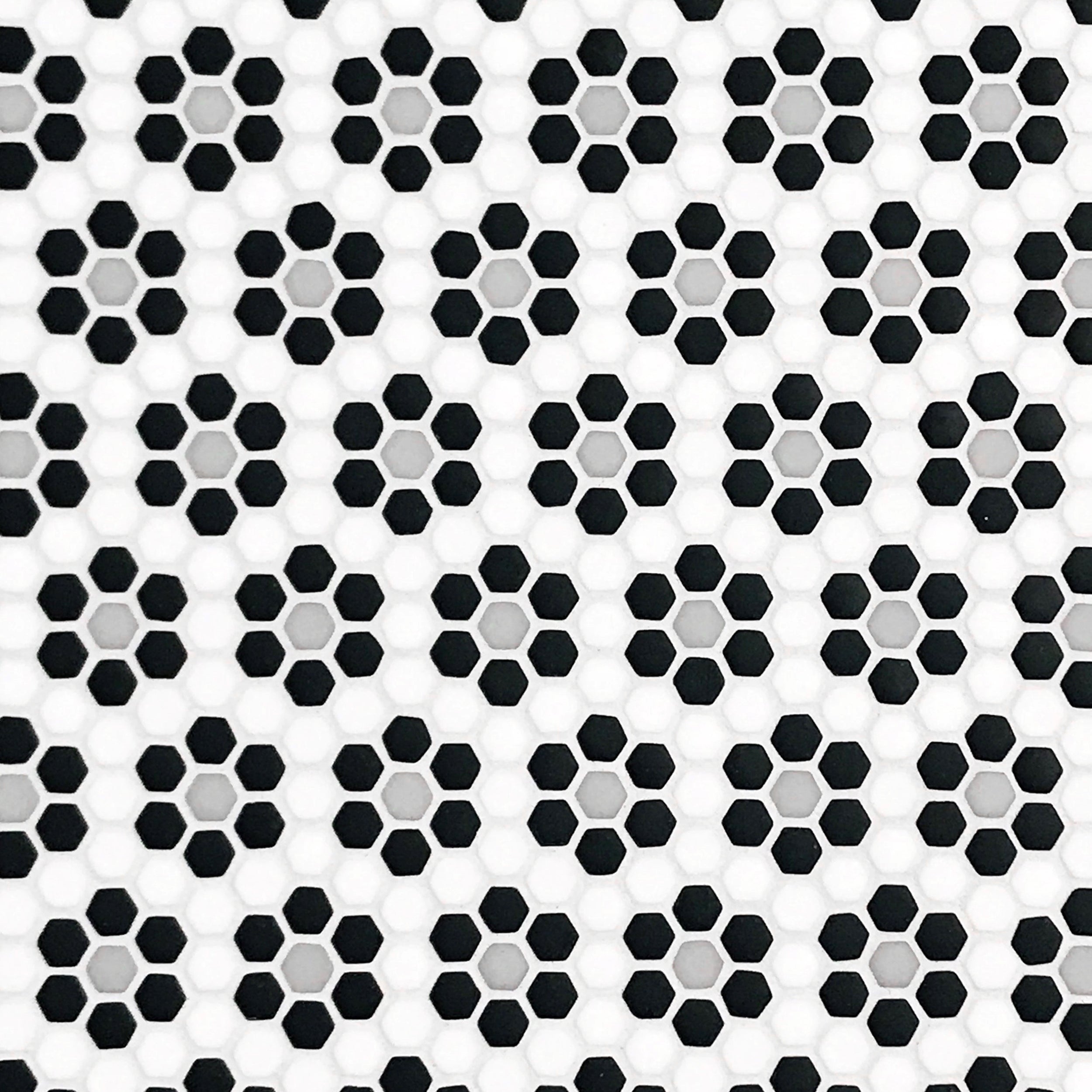 GEOMETRO: Dijon Classic Hexagonal Recycled Glass Mosaic (12 3/16"x13 5/16"x3/8" | Matte)