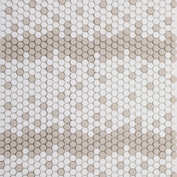 GEOMETRO: Montpellier Country Hexagonal Recycled Glass Mosaic (11 7/16"x12 3/8"x3/8" | Matte)