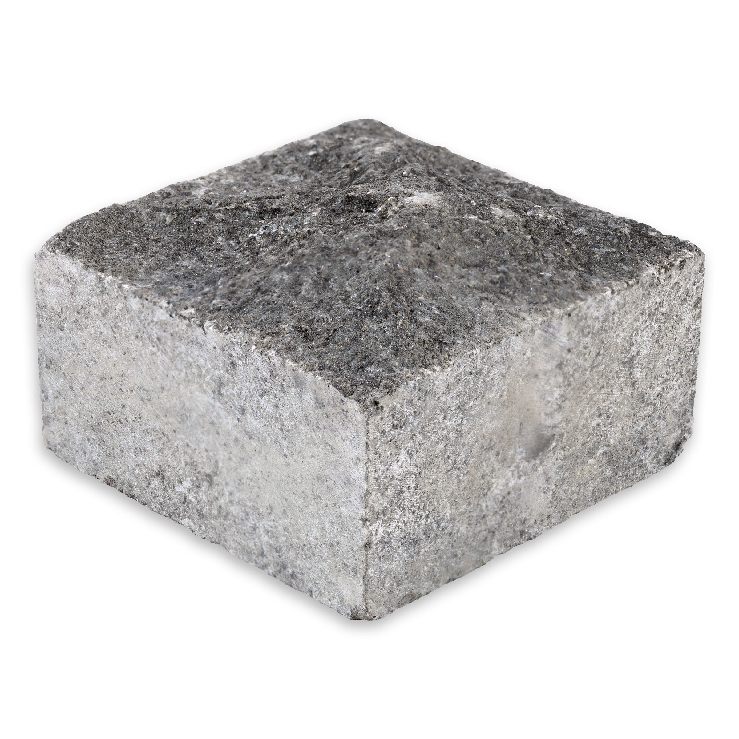 ABSOLUTE BLACK: Granite Cobble Stone Paver (4"x4"x2" | Splitface)