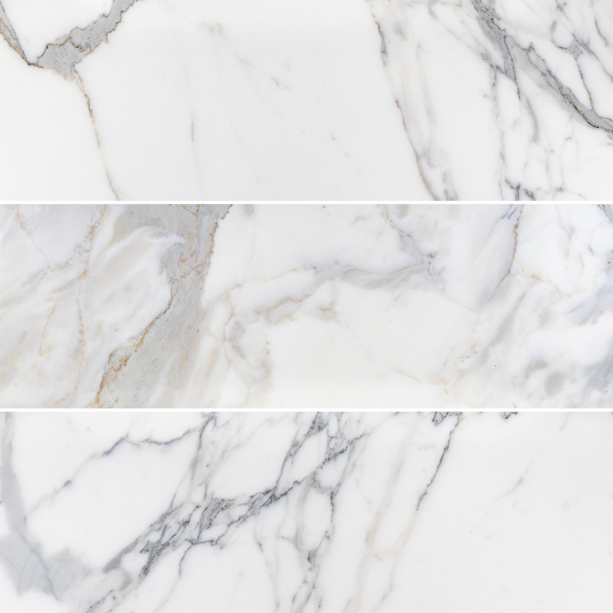 CALACATTA GOLD: Marble Rectangle Field Tile (4"x12"x3/8" | Honed)