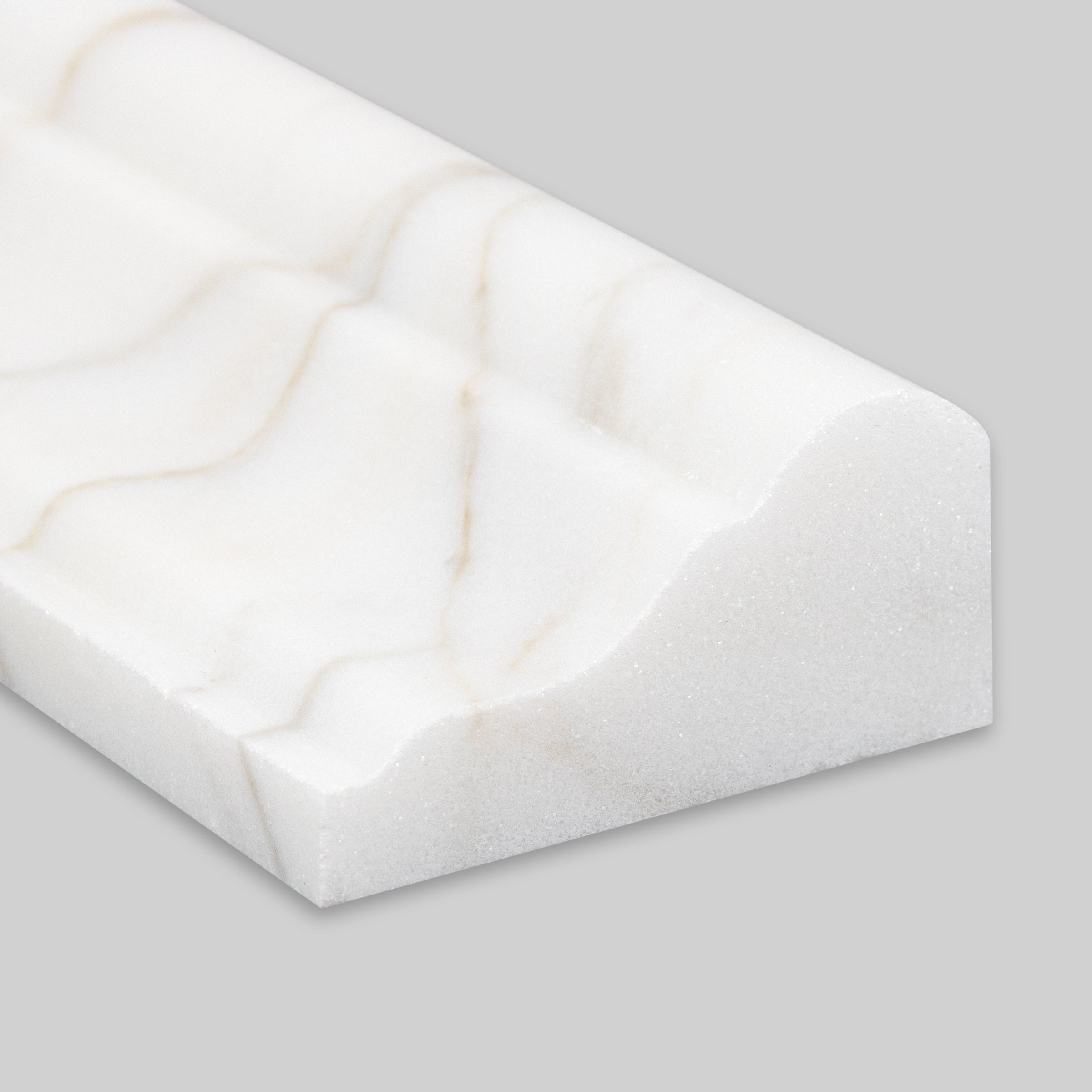CALACATTA GOLD: Marble F5 Chairrail Tile Accessory (2"x12"x1" | Polished)