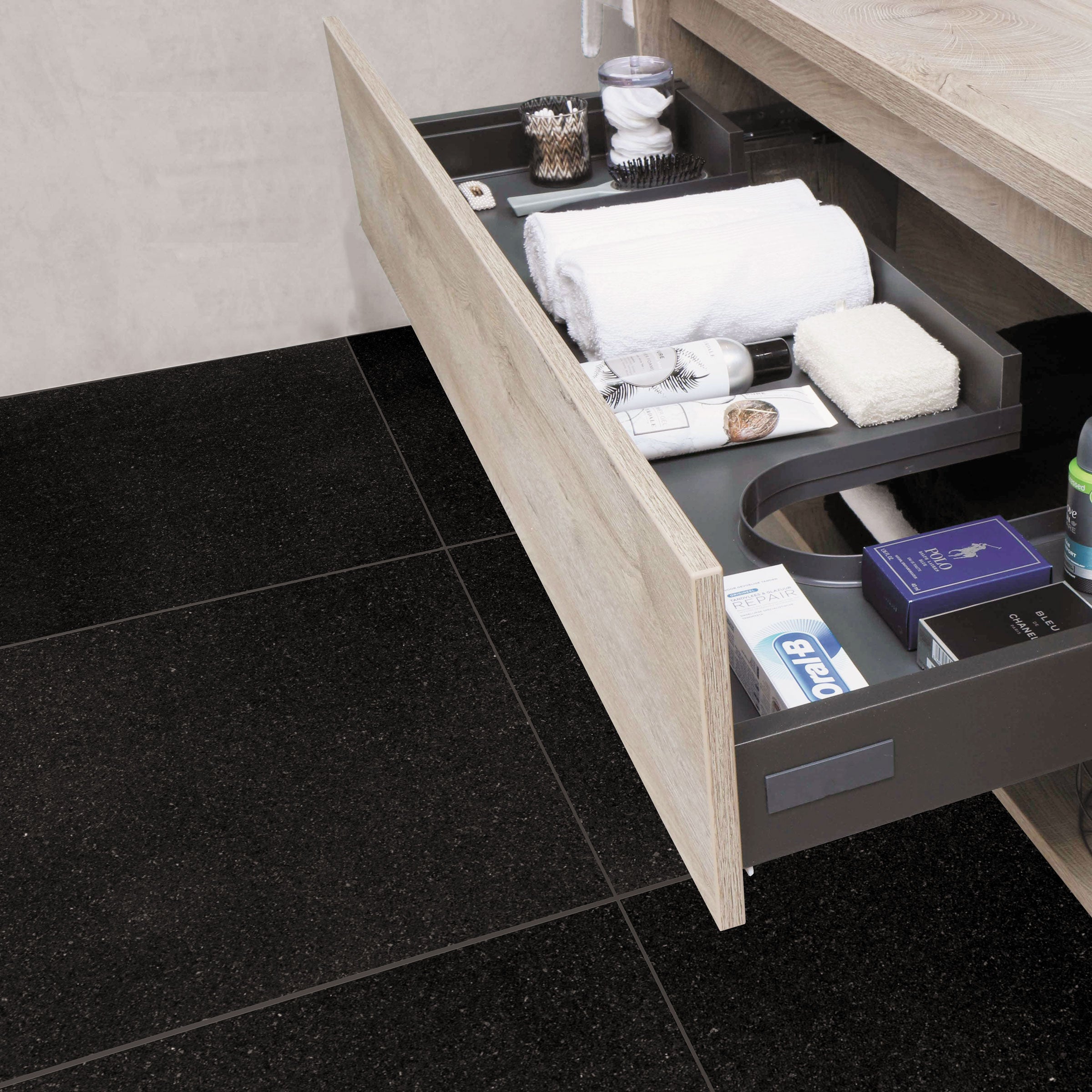 ABSOLUTE BLACK: Field Tile (12"×12"×3/8" | polished)