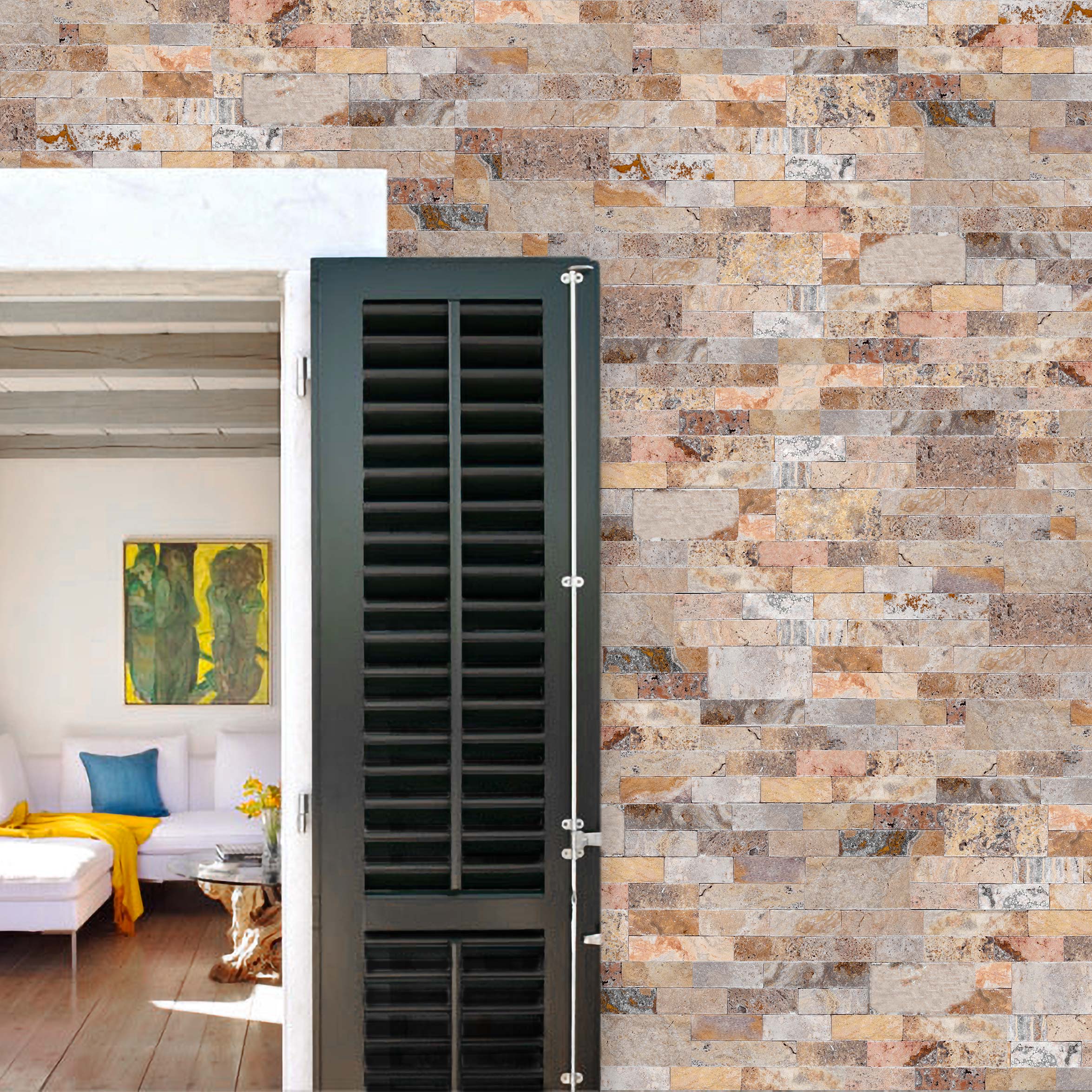 AUTUMN LEAVES: Wall Panels (6"×24"×1/2"–1 1/4" | natural cleft)