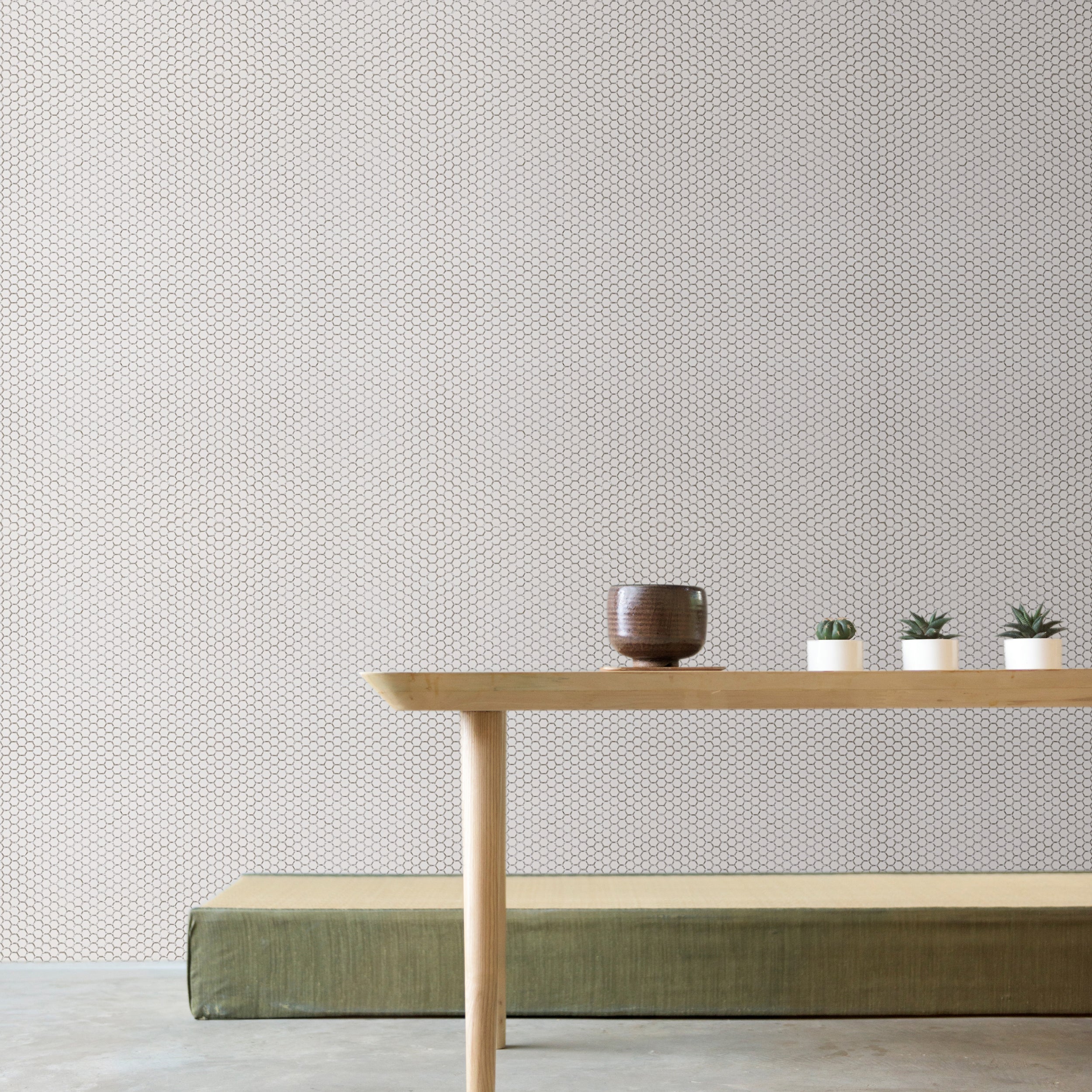 AVORA: Solid Hexagons Mosaic (11 7/8"Γ12 3/16"Γ1/4" | matte) (2)