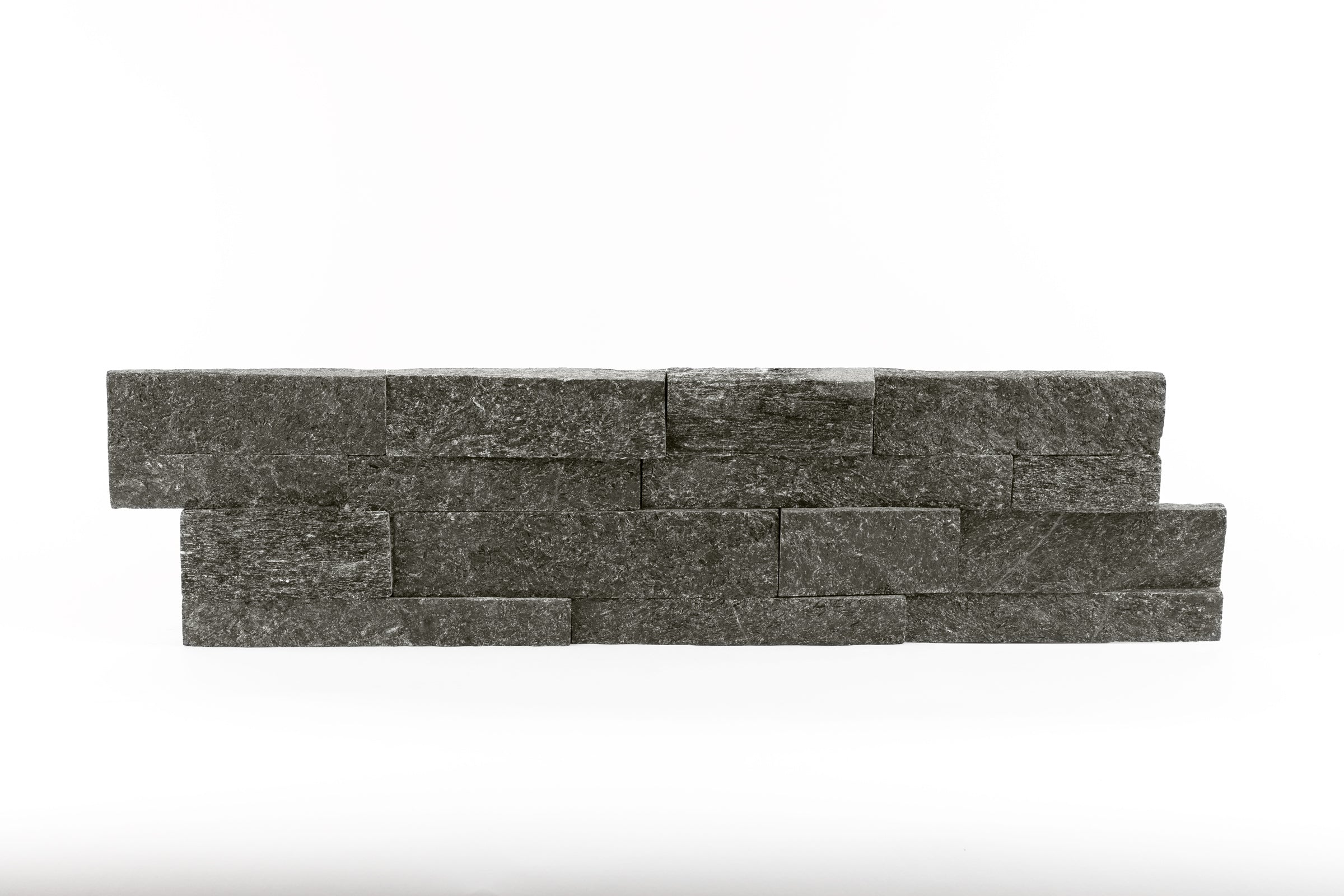 BLACK QUARTZITE: Wall Panels (6"×24"×3/4"–1 1/8" | natural cleft)