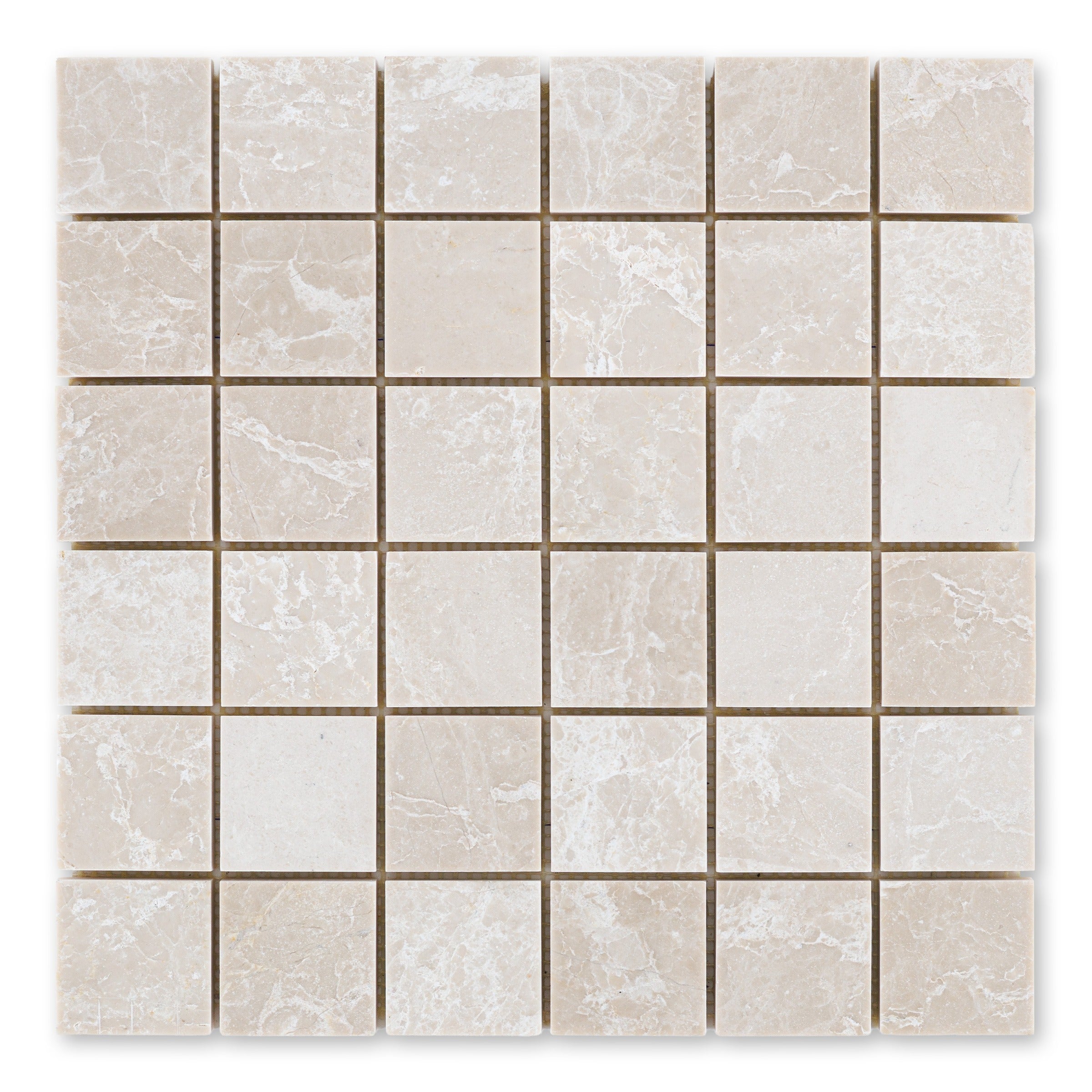 BOTTICINO TURKISH: 2" Straight Stack Mosaic (12"×12"×3/8" | polished)