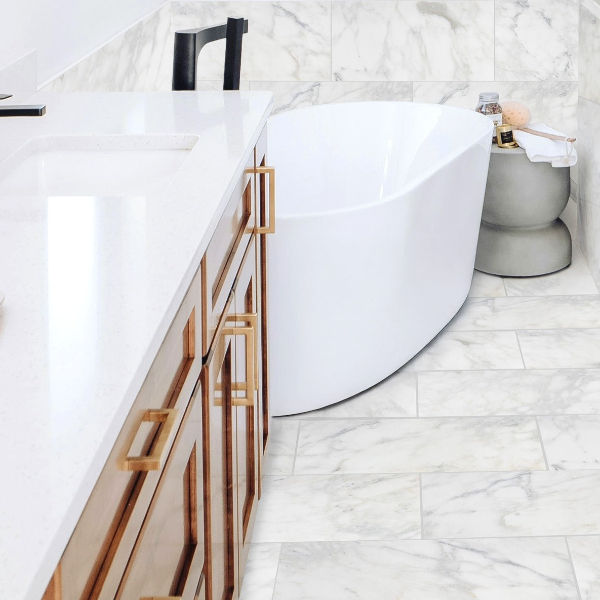 CALACATTA CALDIA: Field Tile (12"×24"×3/8" | polished)
