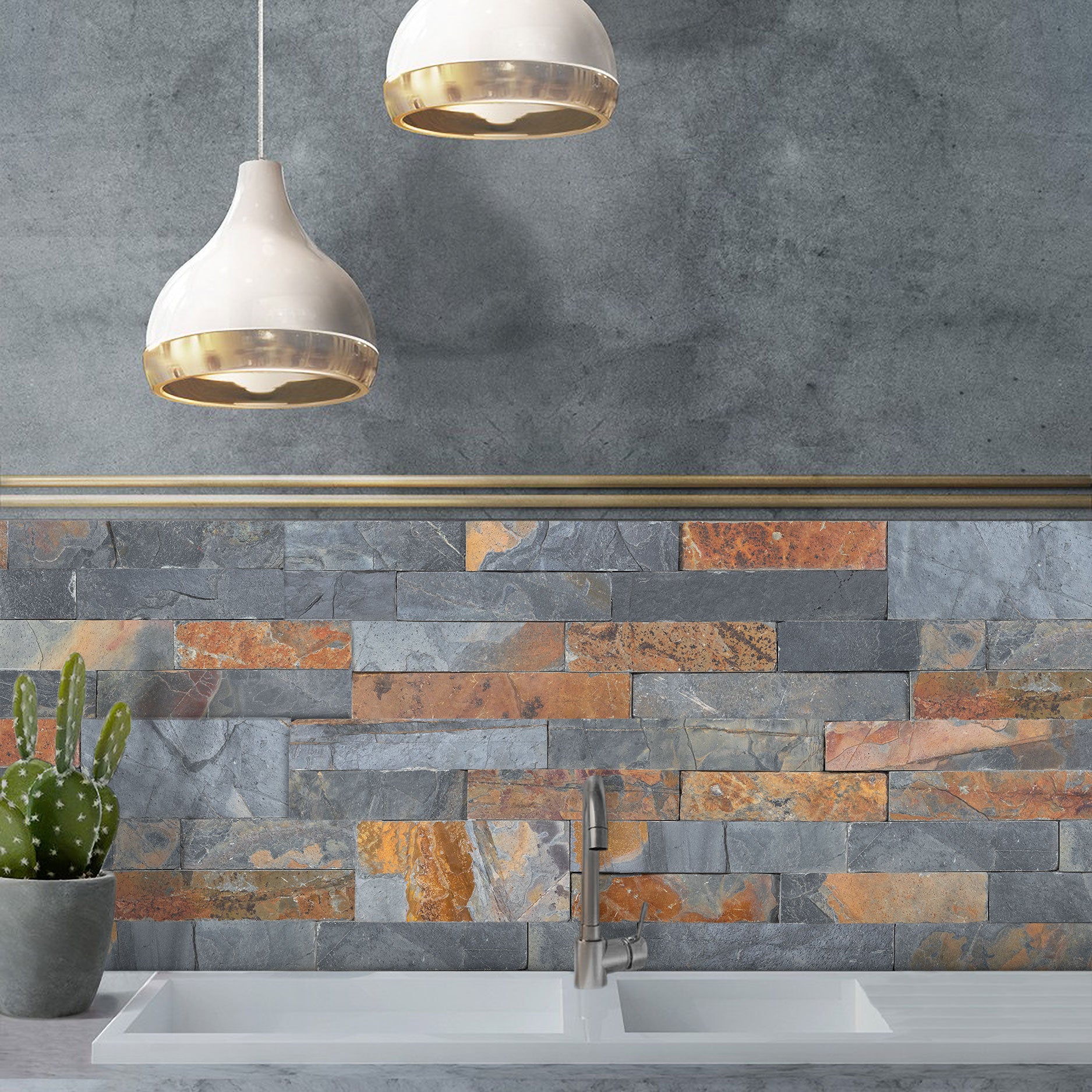 SUNSET MULTI COLOR: Wall Panels (6"×24"×3/8"–5/8" | dressed)