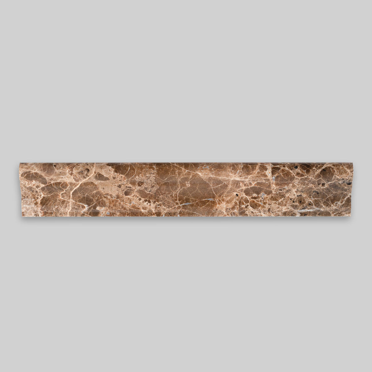 EMPERADOR DARK: Grand Chair Rail Trim (2"×12"×1" | honed)