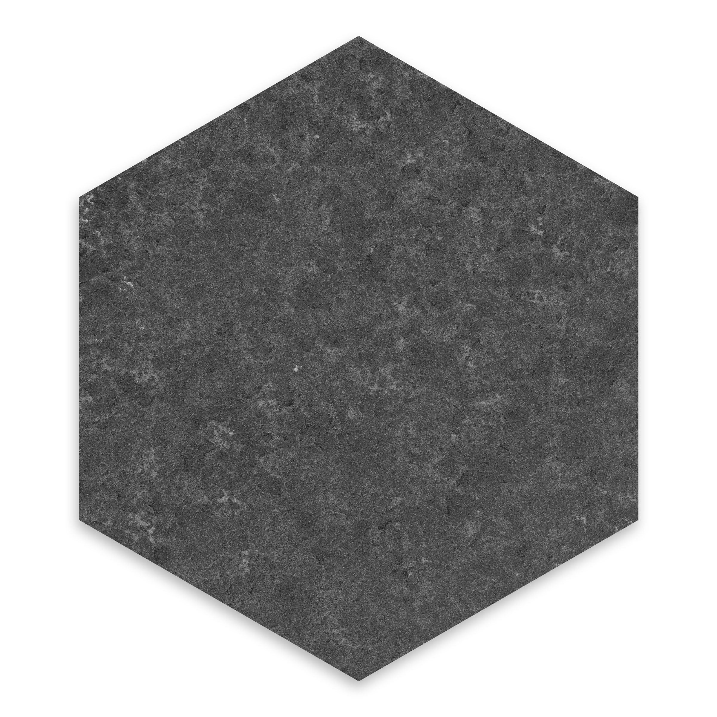 BLACK BASALT: Field Tile (10"Γ11 1/2"Γ3/8" | flamed & brushed)