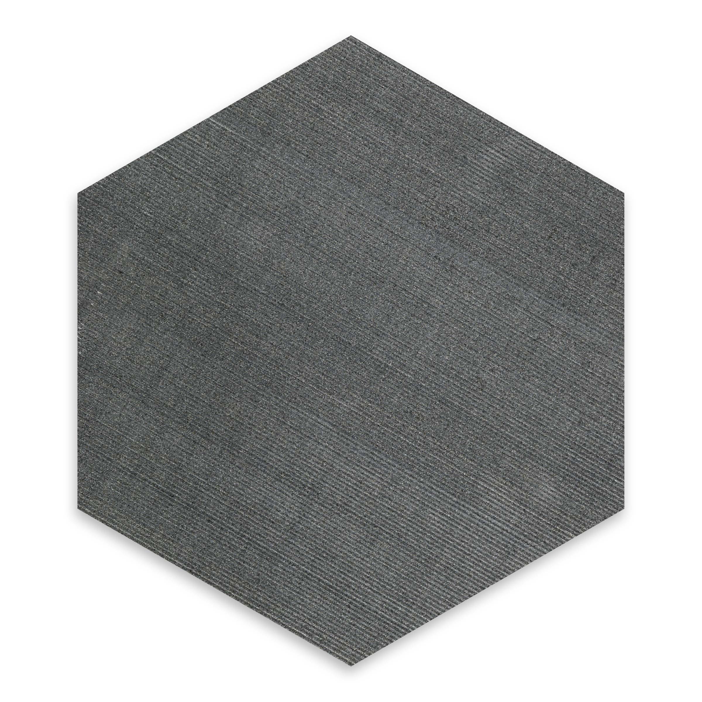 BLACK BASALT: Field Tile (10"×11 1/2"×3/8" | flamed & brushed)