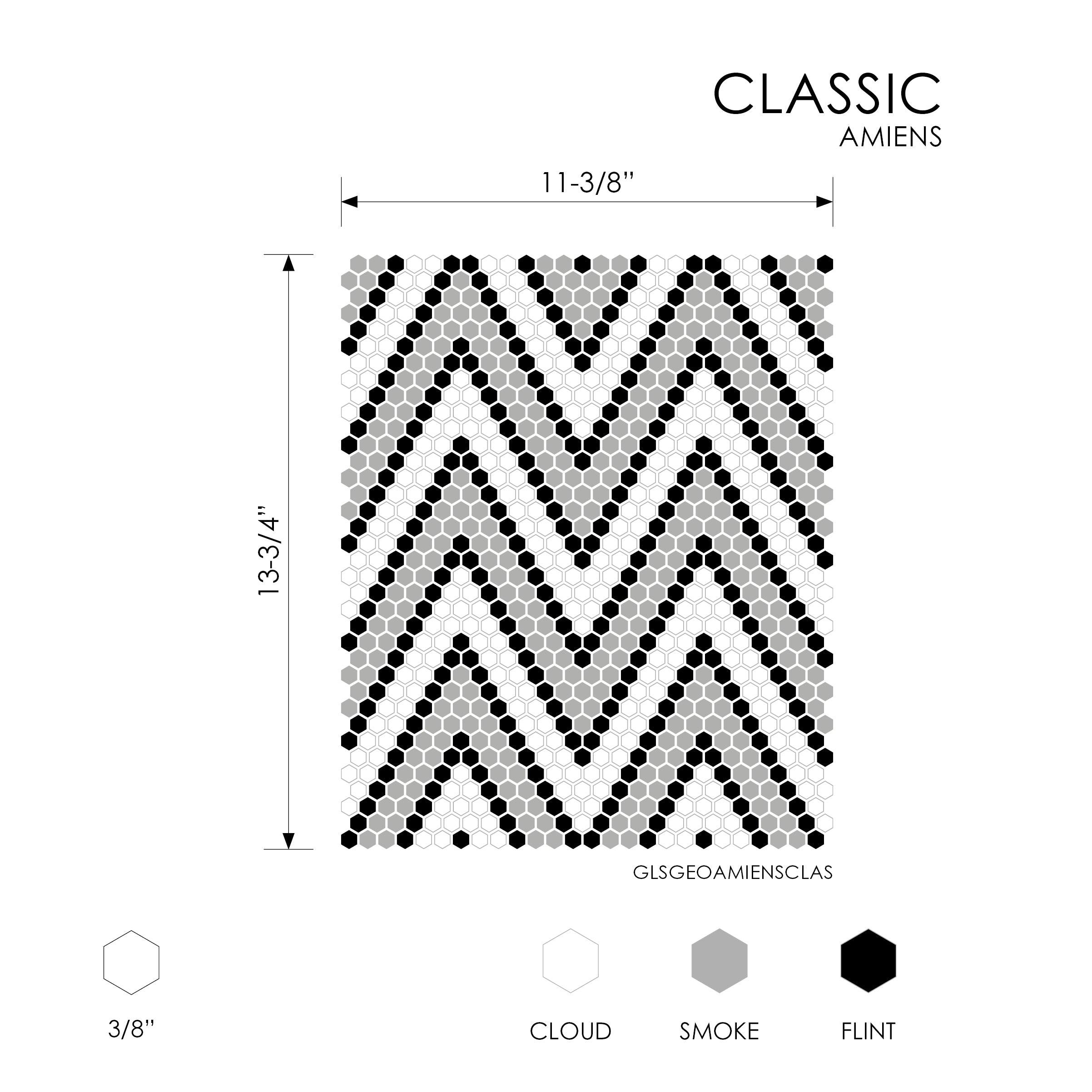 GEOMETRO: Amiens Mosaic (11 3/8"Γ13 3/4"Γ1/4" | matte)