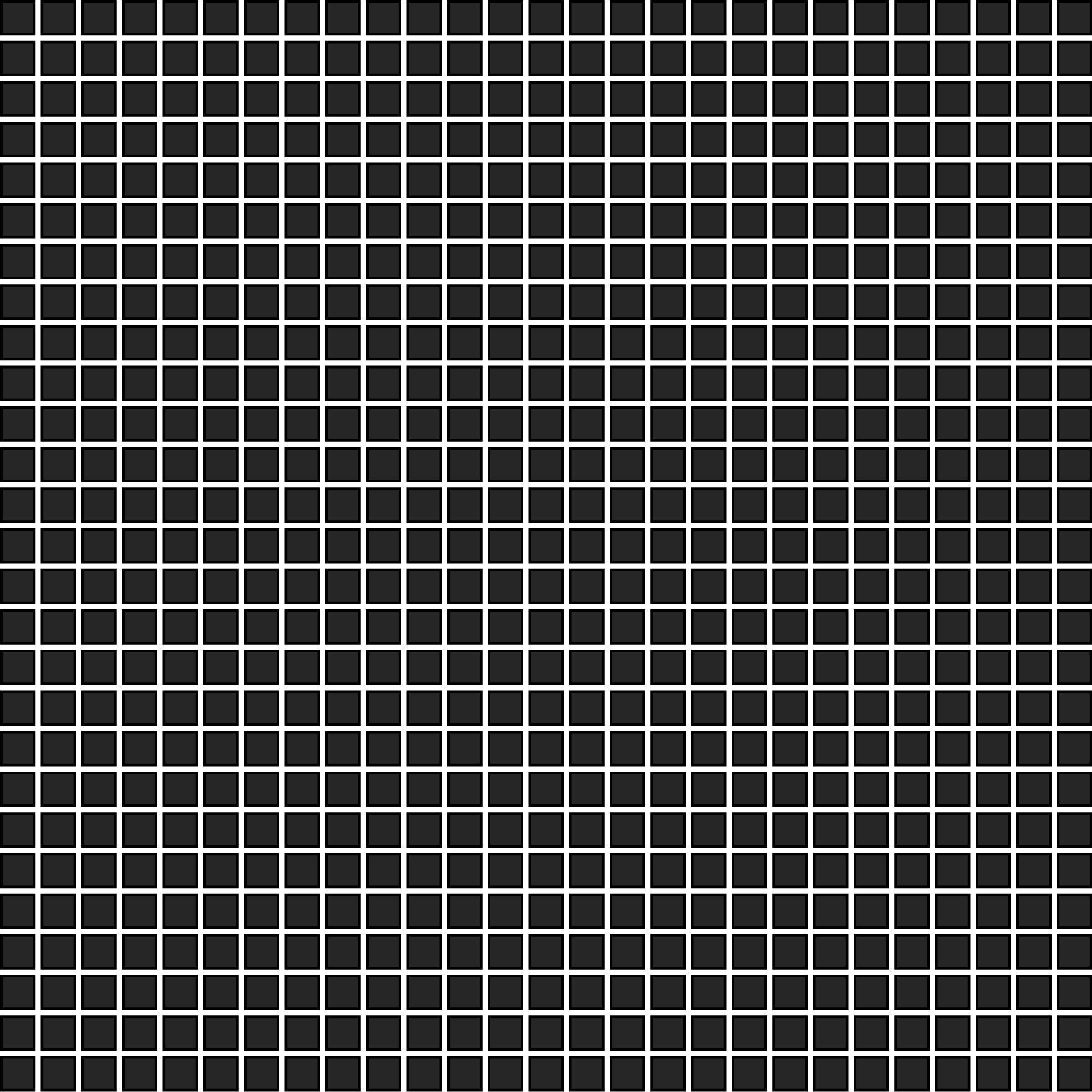 GEOMETRO: Solid Squares Mosaic (12"×12"×1/4" | matte | rectified edge) (3)