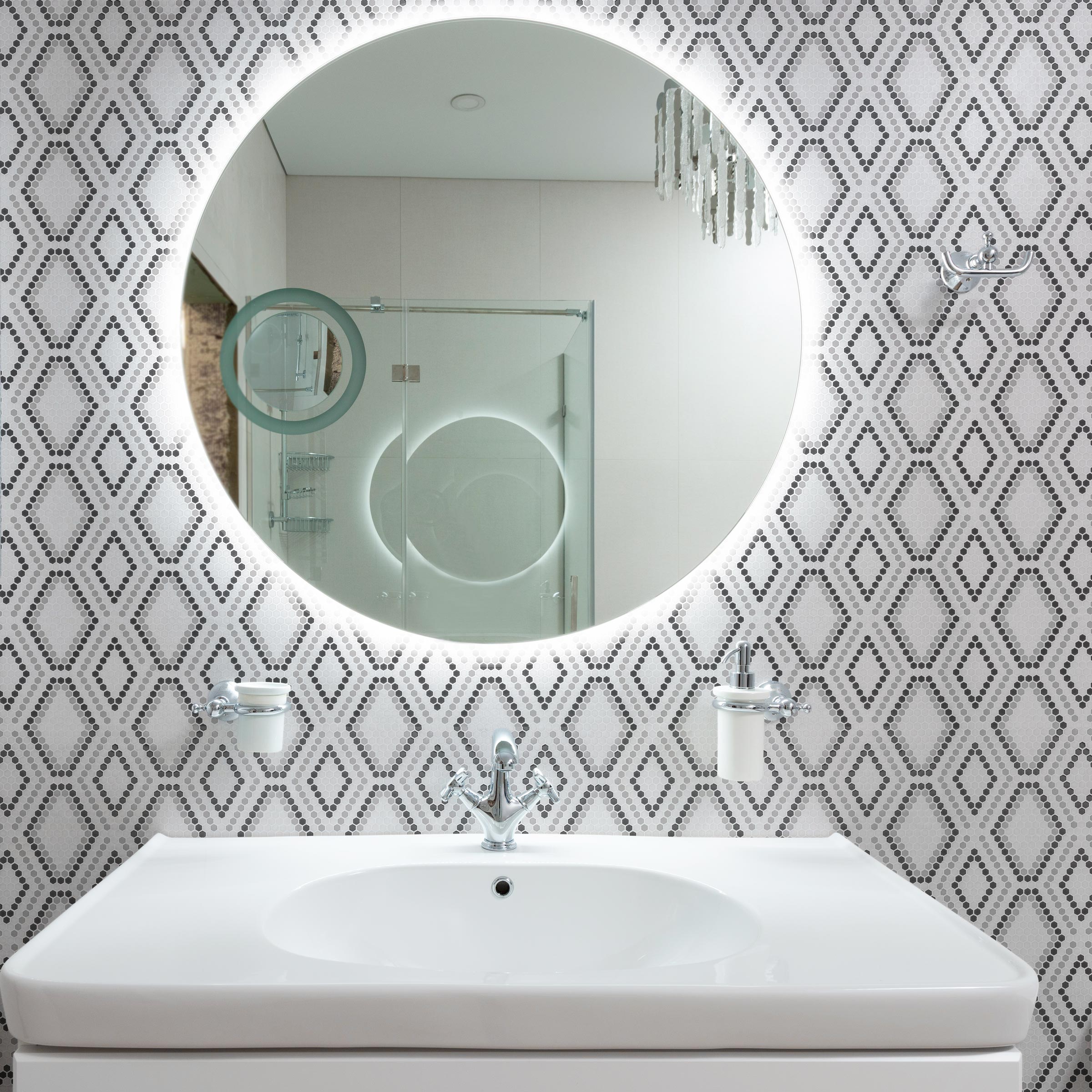 GEOMETRO: Python Mosaic (12 1/8"×12 1/4"×1/4" | matte | rectified edge)