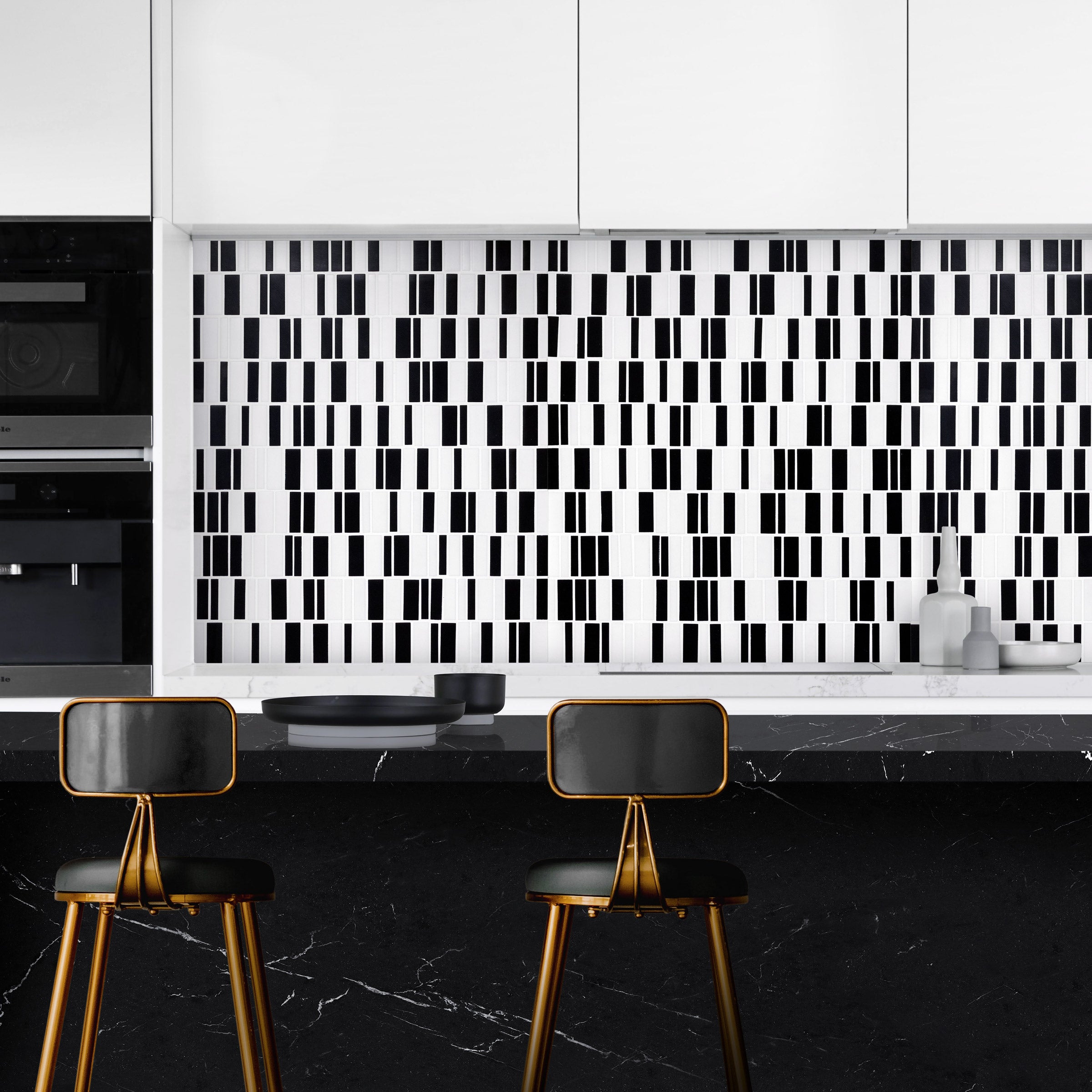 GEOMETRO: Barcode Mosaic (11 3/4"Γ12"Γ1/4" | matte | rectified edge) (2)