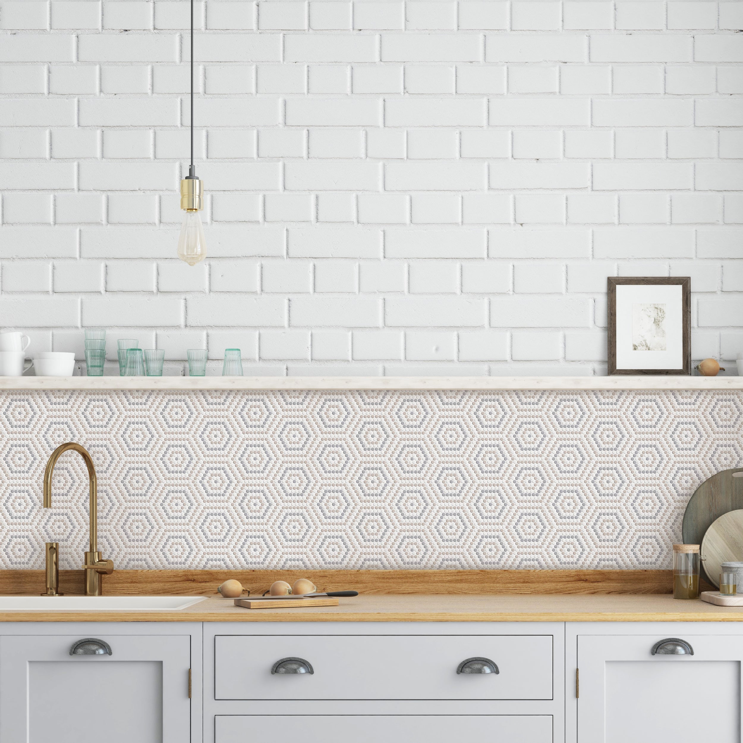 GEOMETRO: Belfort Mosaic (10 3/4"×14"×1/4" | matte) (3)