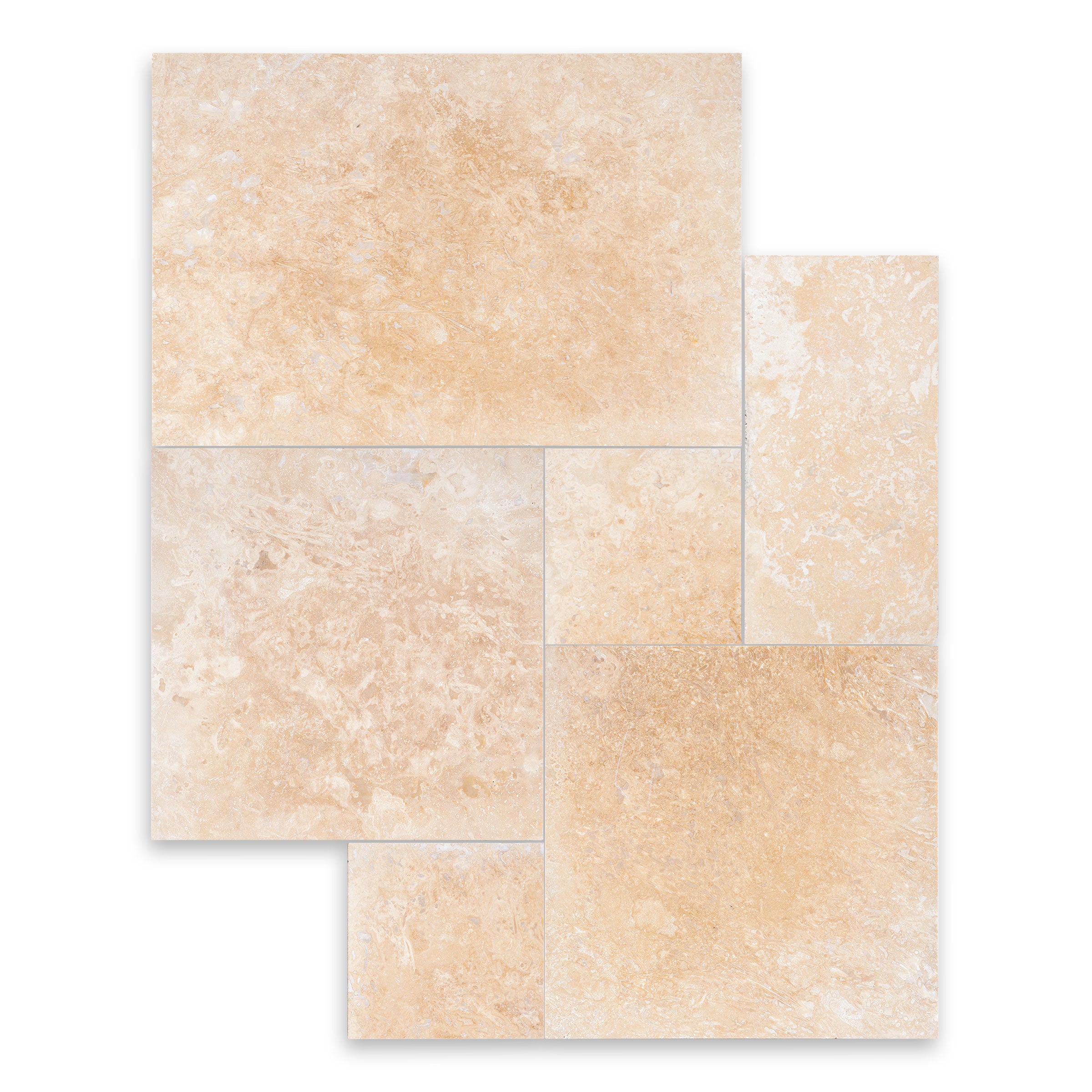 IVORY PREMIUM: Versailles Pattern Field Tile (16"×16"×1/2" | filled & honed)