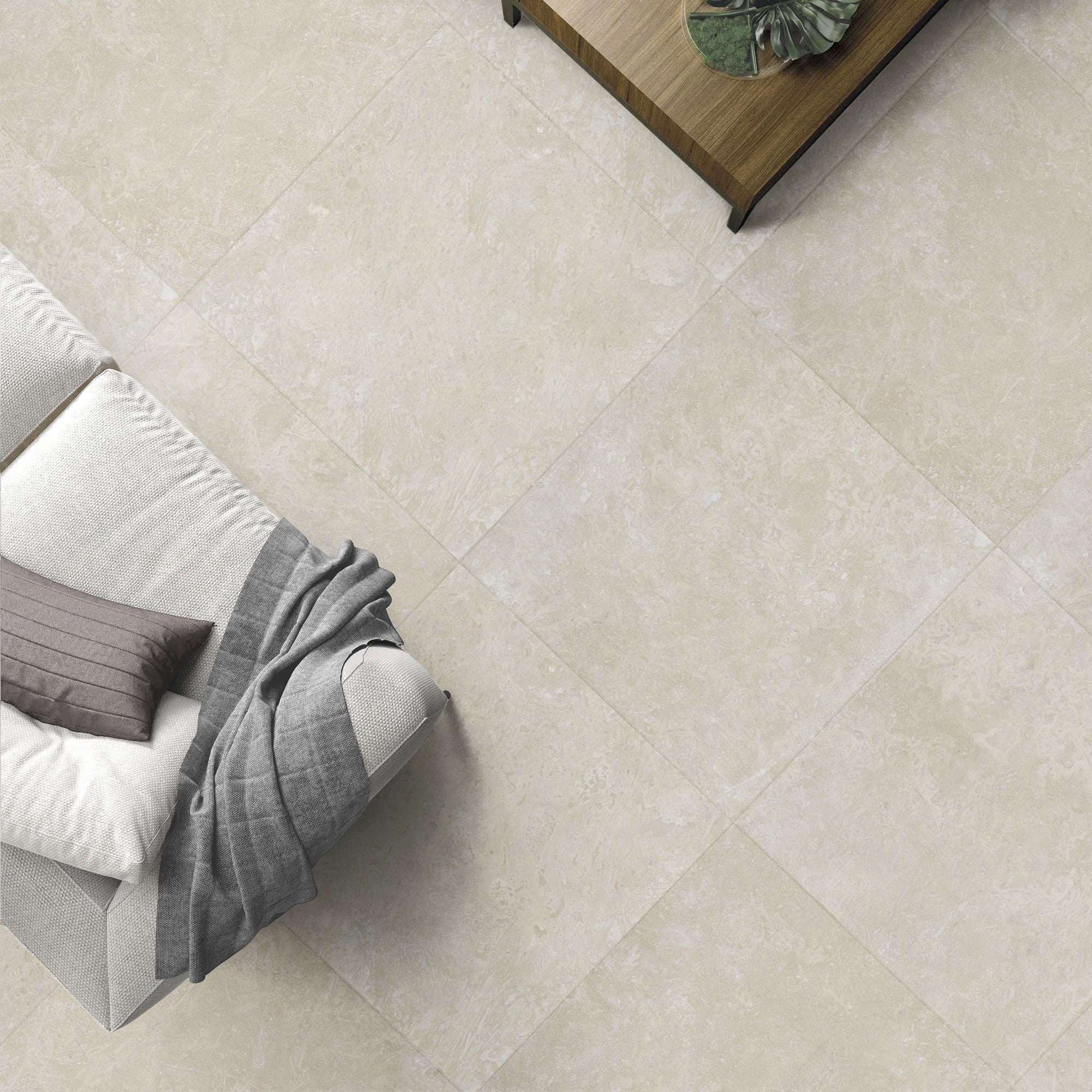 IVORY PREMIUM: Field Tile (24"×24"×1/2" | filled & honed)