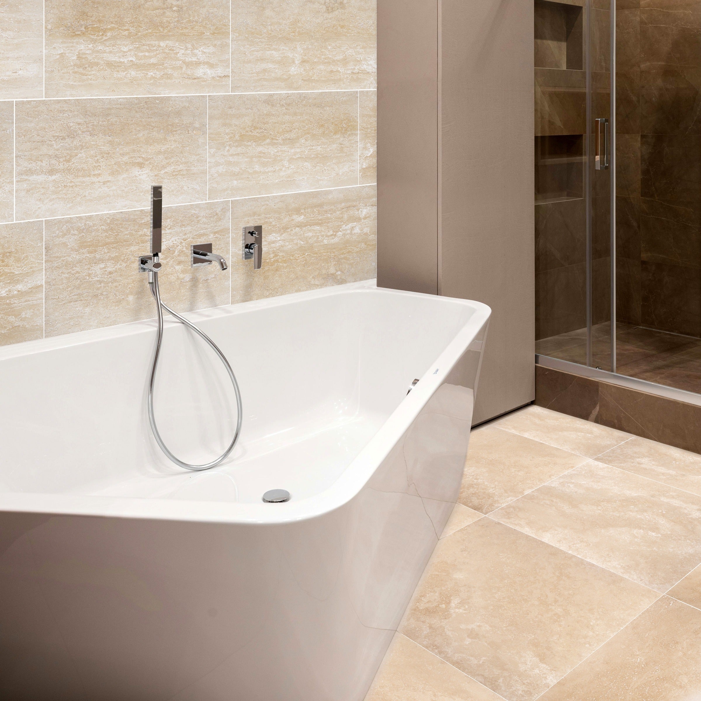 IVORY PREMIUM: Vein Cut Field Tile (12"×24"×1/2" | filled & honed)
