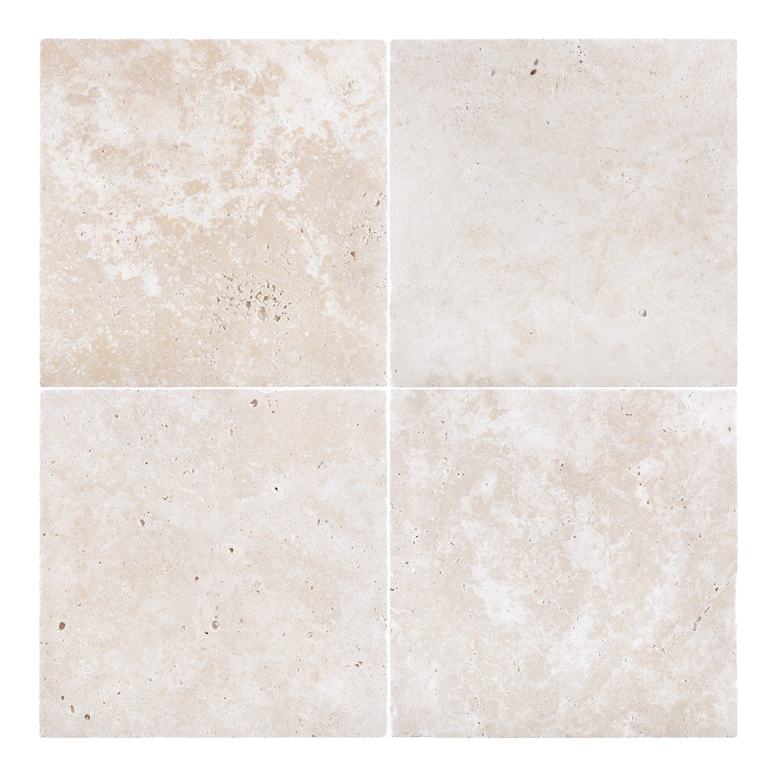 IVORY PREMIUM: Field Tile (12"×12"×3/8" | tumbled)