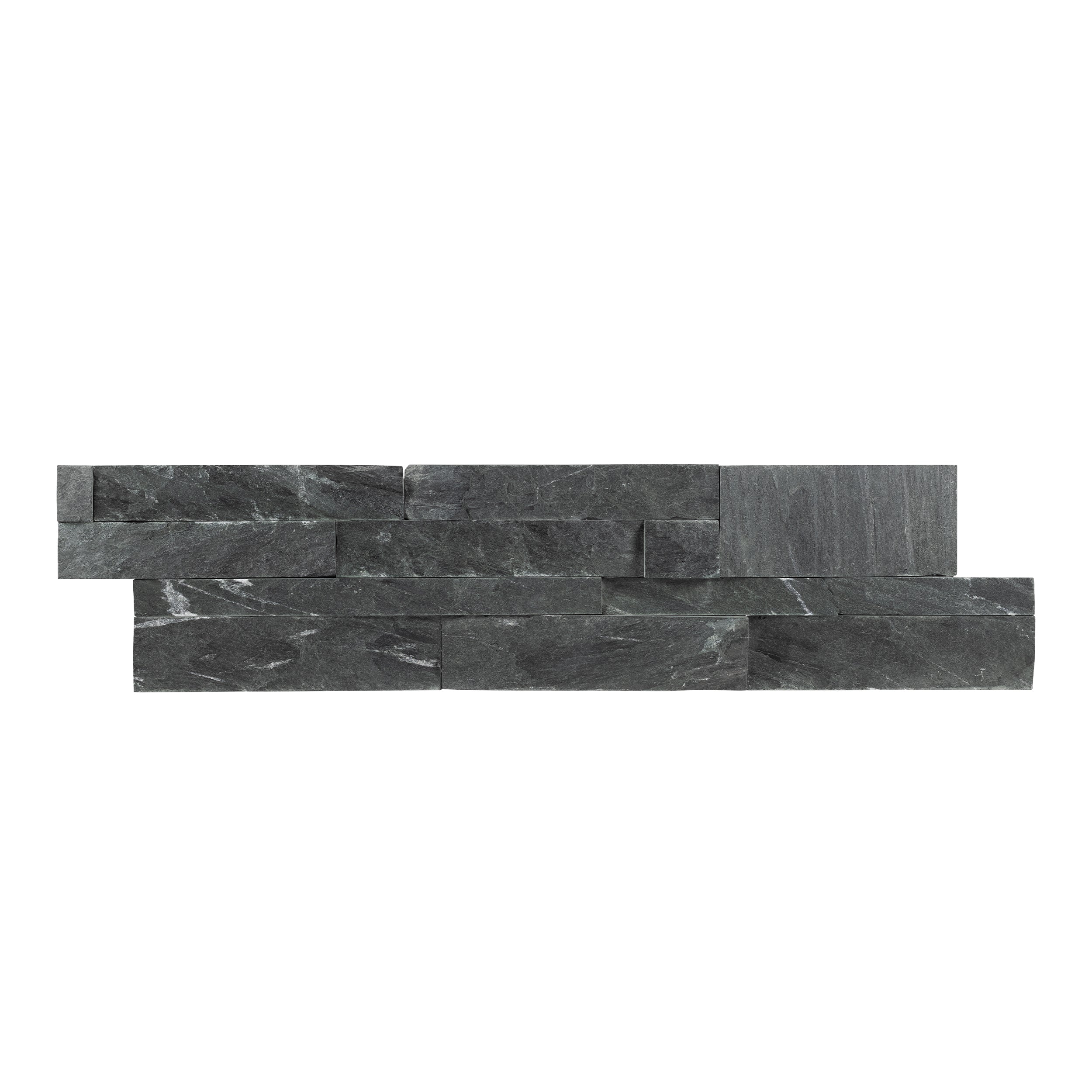 MARINE BLACK: Wall Panels (6"×24"×1/2"–1 1/8" | natural cleft)