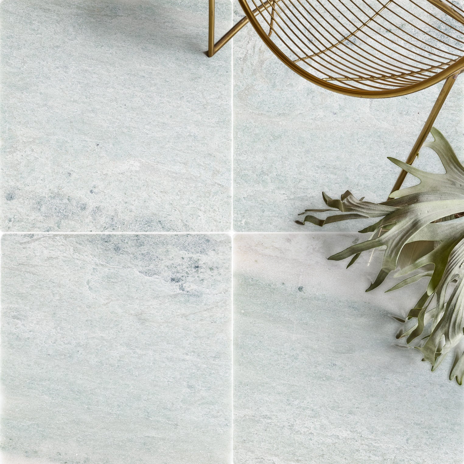MING GREEN: Field Tile (12"×12"×3/8" | tumbled)
