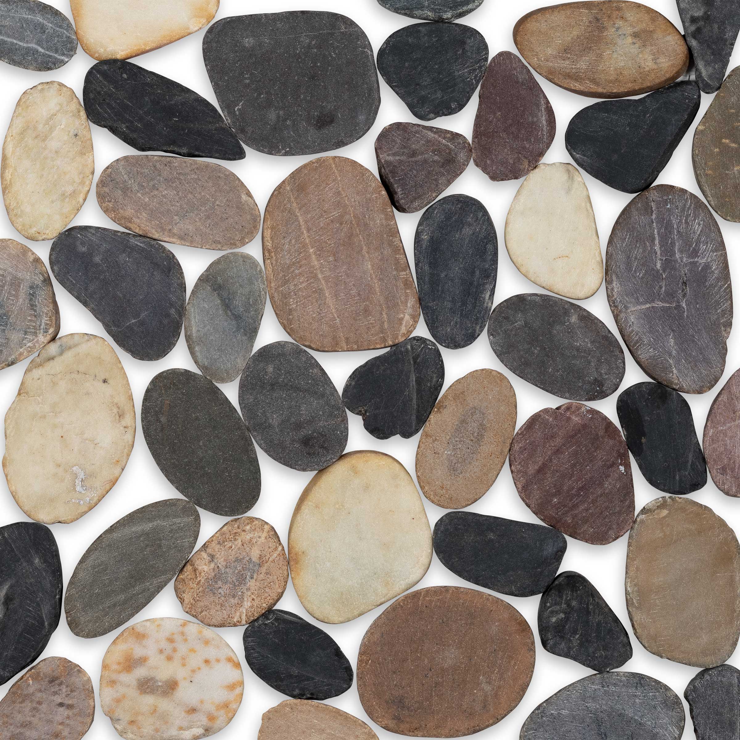 PEBBLE TILES: Mosaic (12"×12"×3/8" | matte) (2)