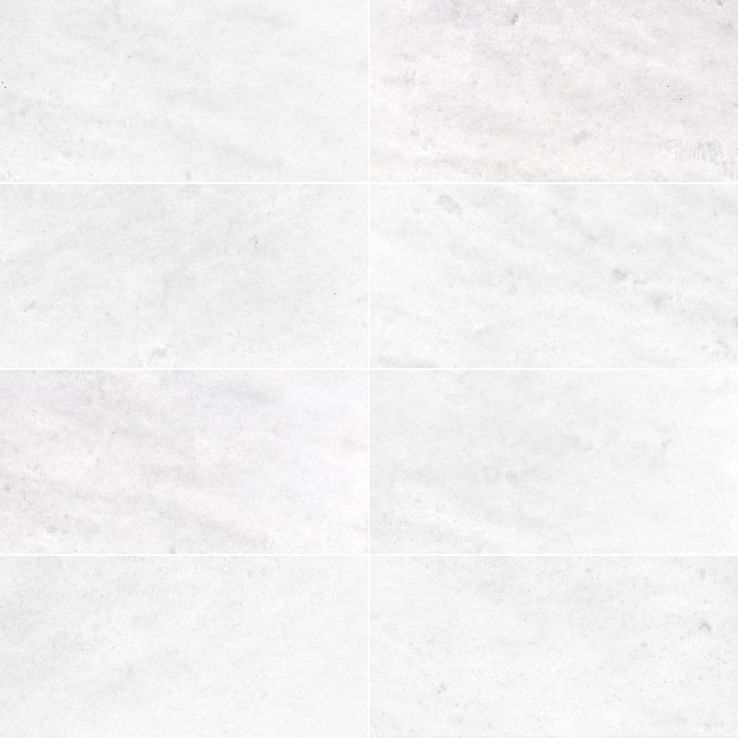 POLAR WHITE: Field Tile (12"×24"×1/2" | honed)