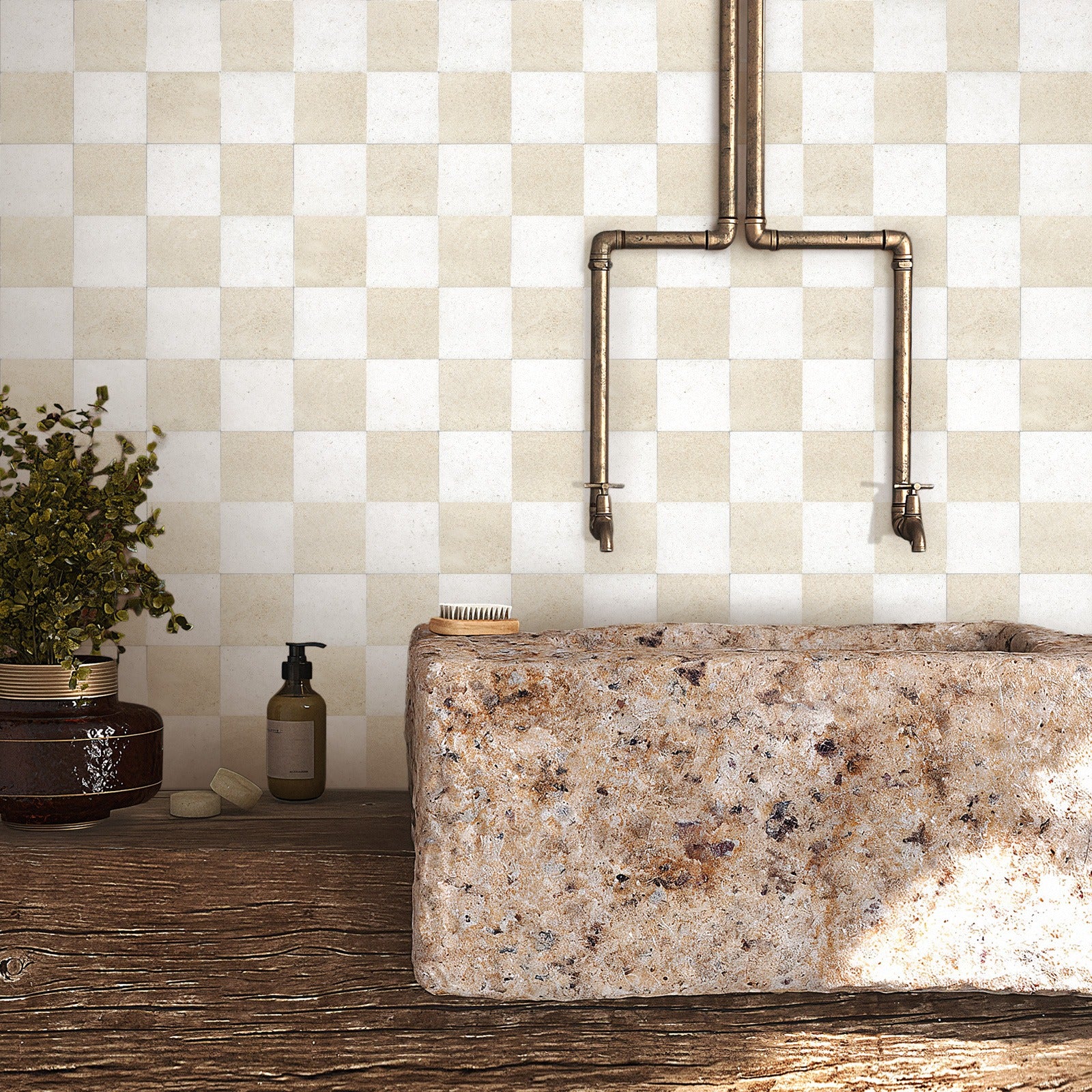 PORTO BEIGE: Field Tile (12"×12"×3/8" | honed)