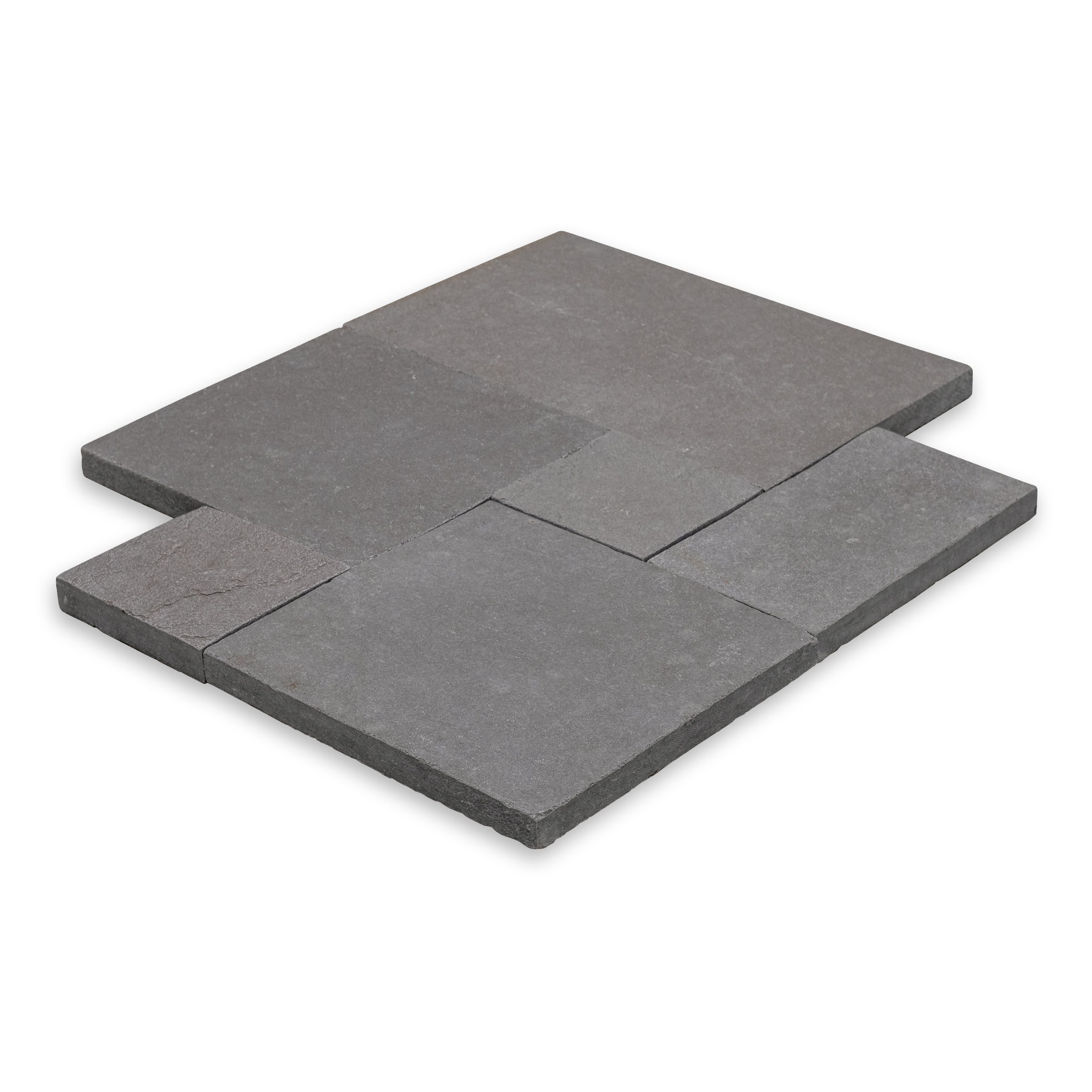 PURBECK GREY: Versailles Pattern Pavers (16"×16"×1 3/16" | distressed)