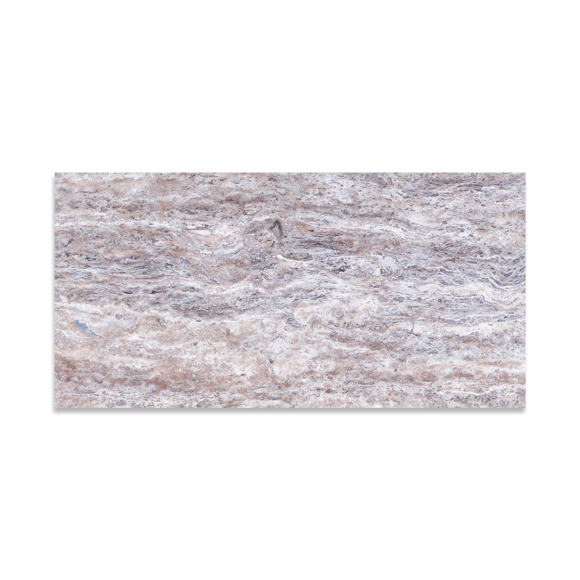SILVER PREMIUM: Vein Cut Field Tile (12"Γ24"Γ1/2" | filled & honed)