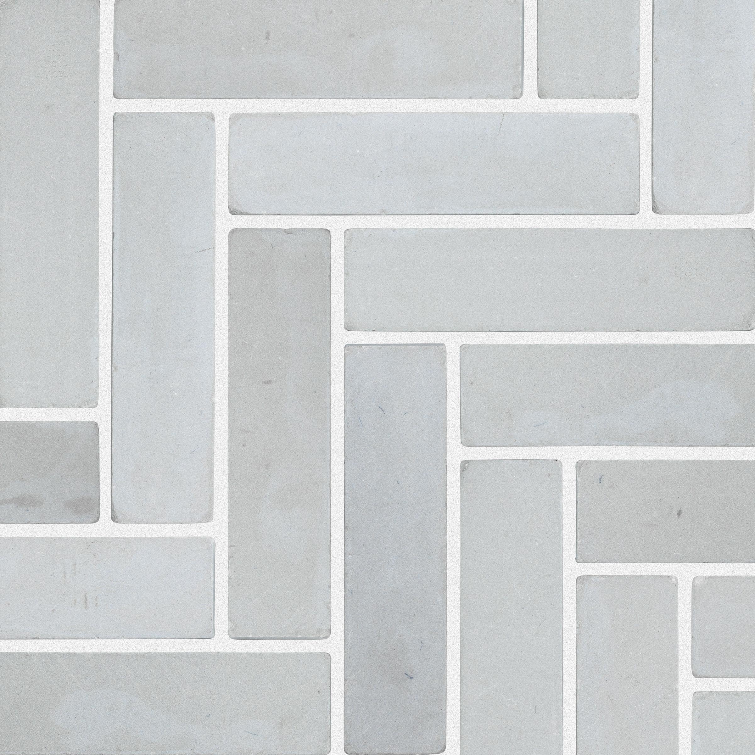 SKYLINE BLEND: Brick Offset Wall Veneer (6"×24"×3/8" | bush-hammered & tumbled)