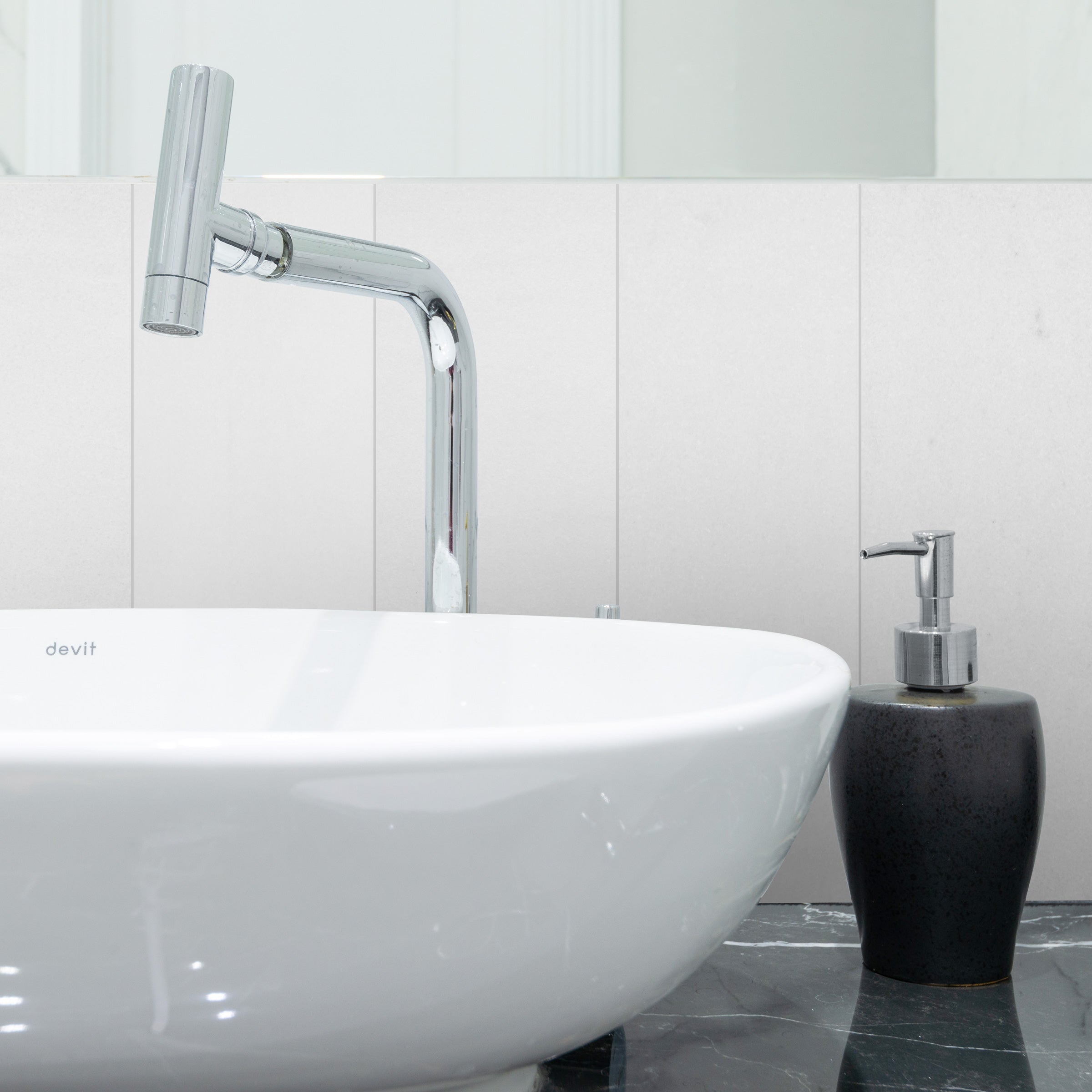 THASSOS WHITE: Field Tile (12"×24"×3/8" | polished)