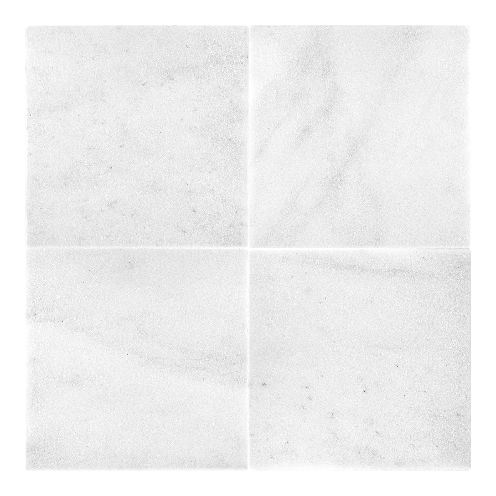 THASSOS WHITE: Field Tile (12"×12"×3/8" | tumbled)