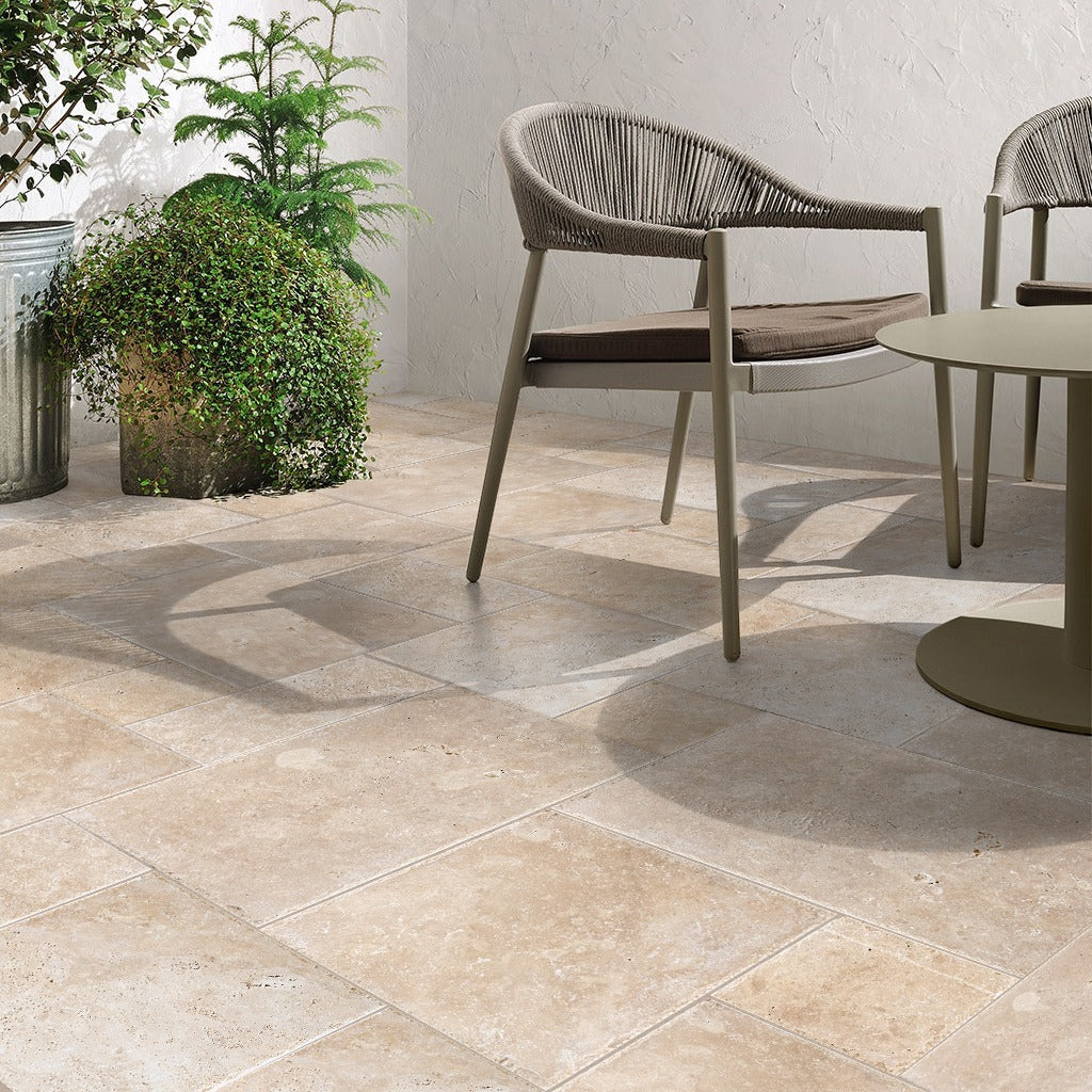 WALNUT: Versailles Pattern Field Tile (16"×16"×1/2" | brushed)