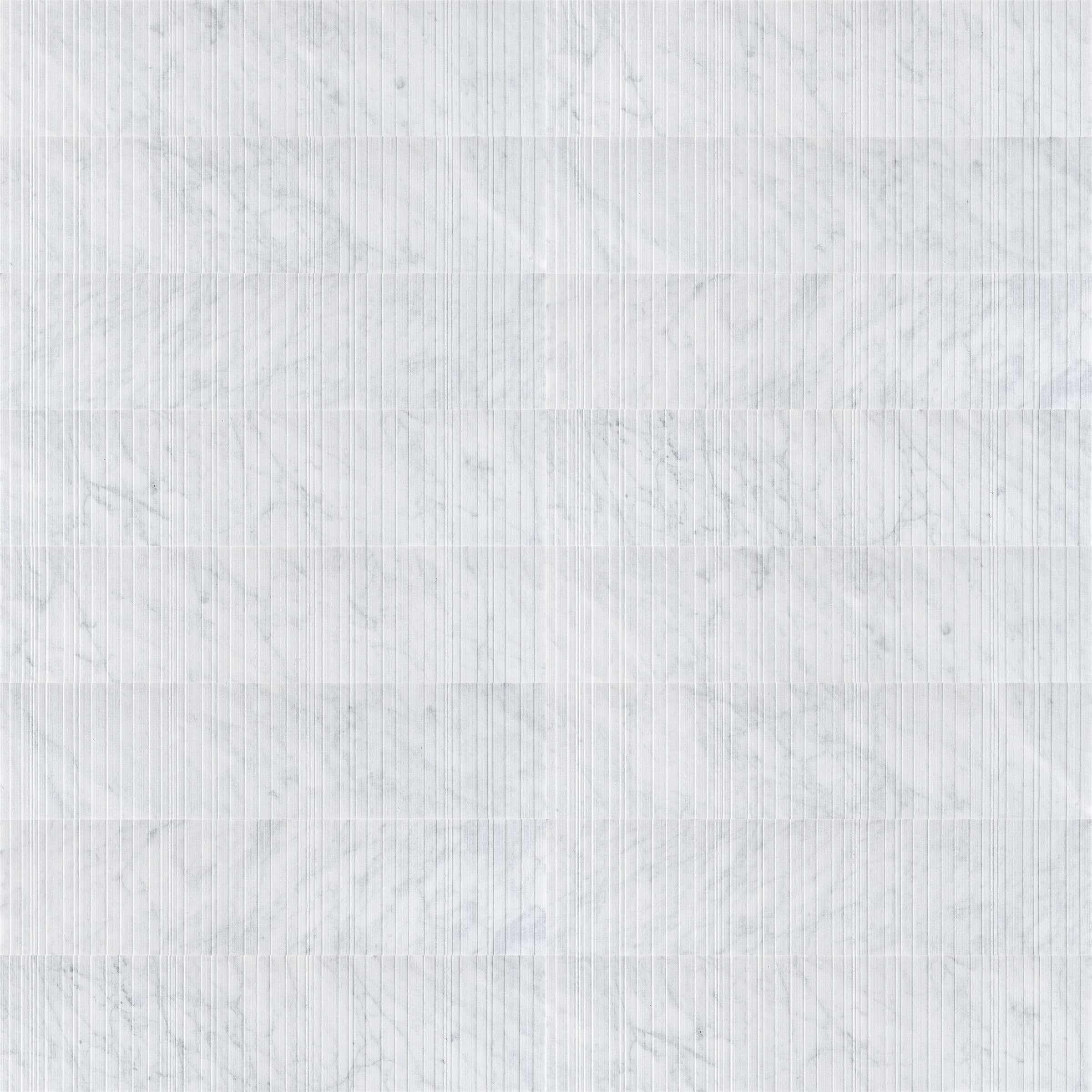 WHITE CARRARA: Field Tile (6"×24"×3/8" | fence)